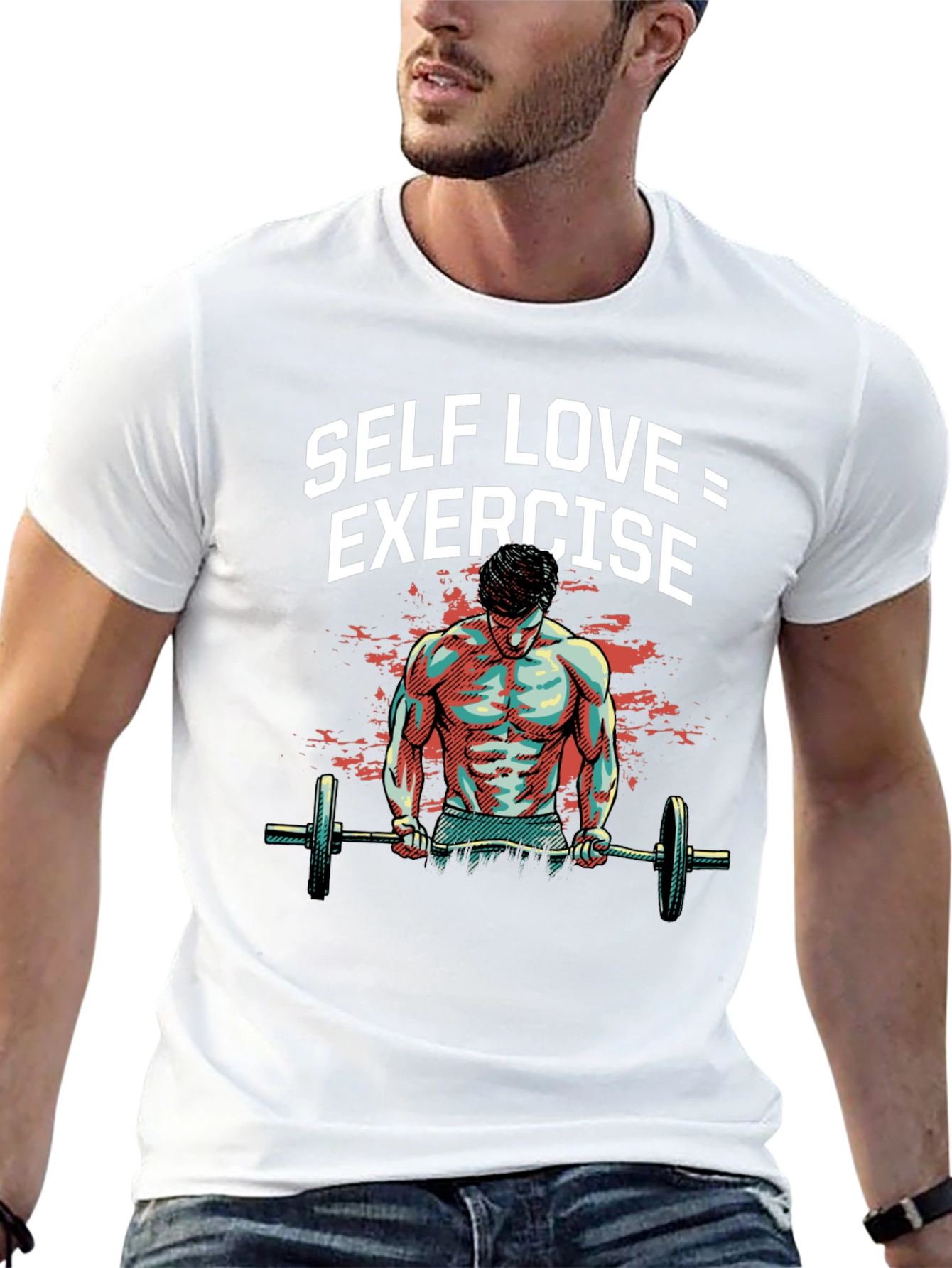 Self Love Exercise Graphic Tee Black