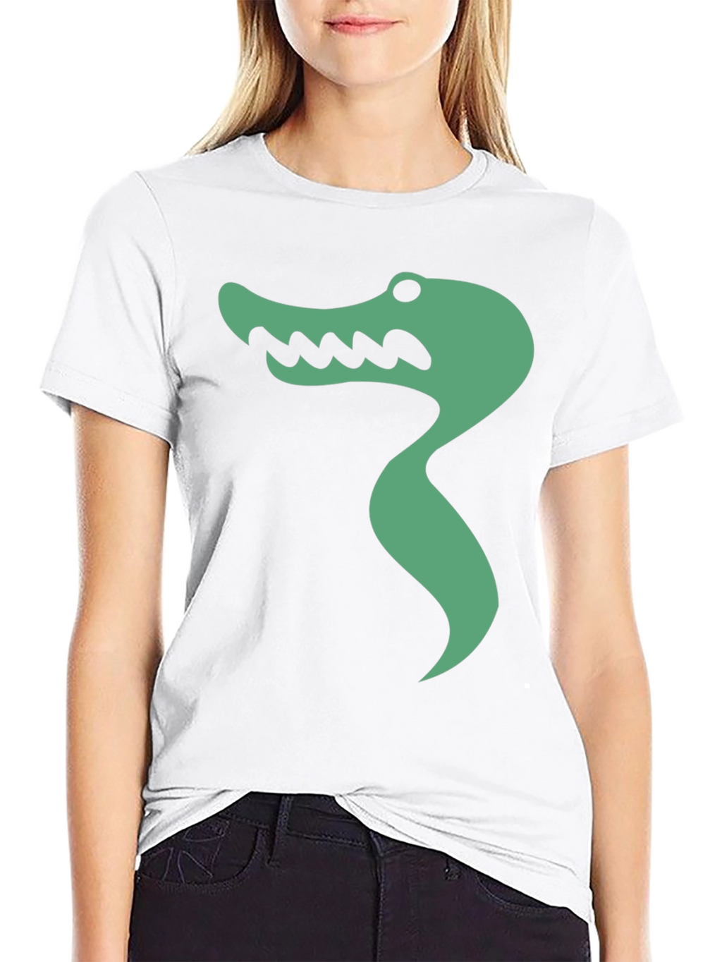 Cartoon Alligator Graphic T-Shirt