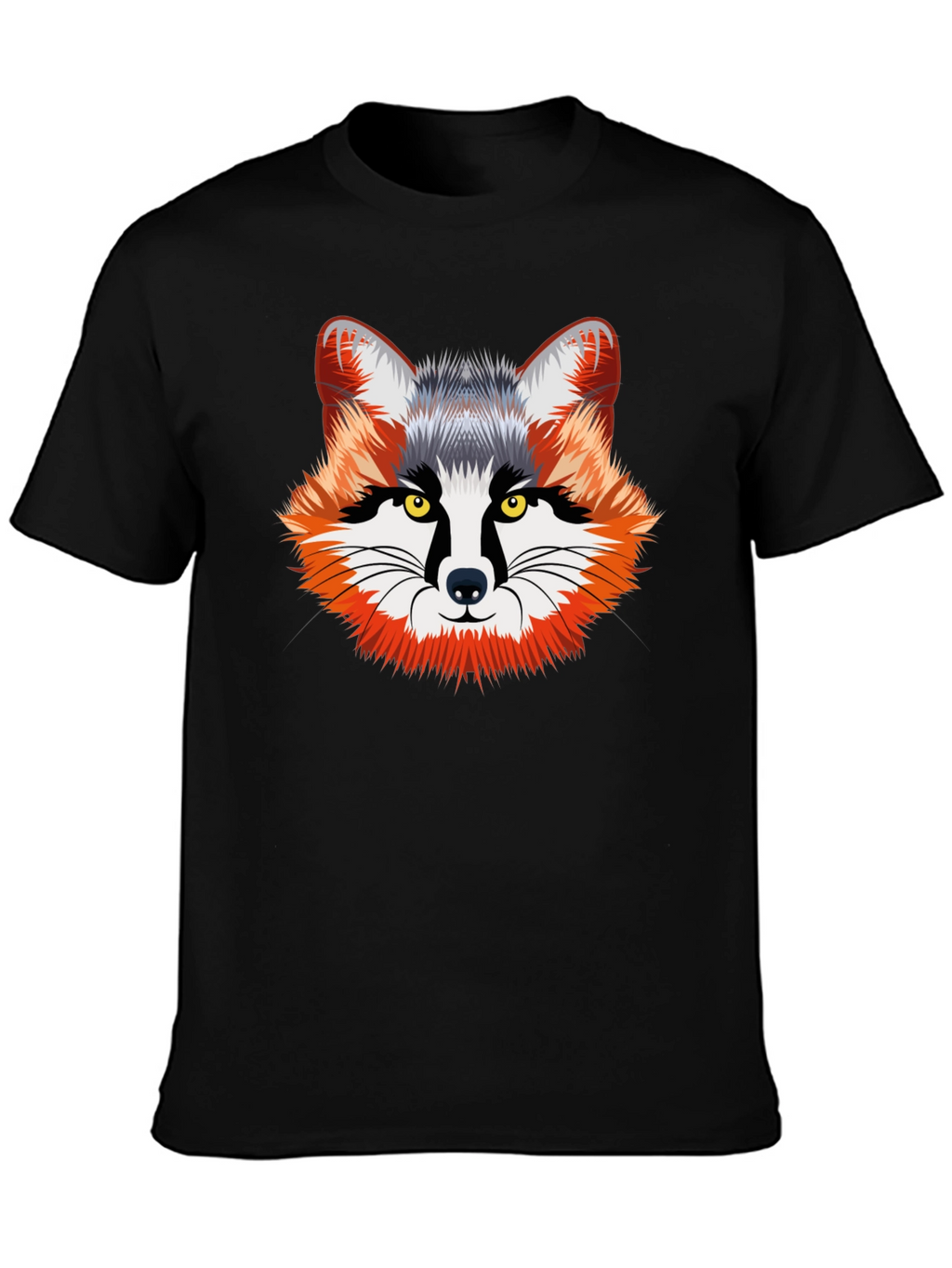 Cool Fox Graphic Tee - Black Unisex T-Shirt