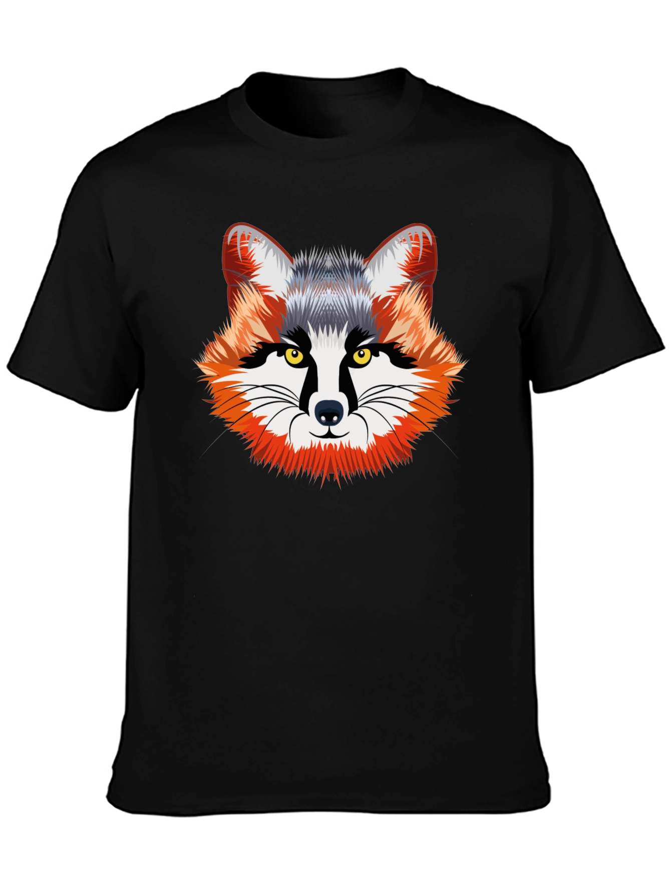 Cool Fox Graphic Tee - Black Unisex T-Shirt