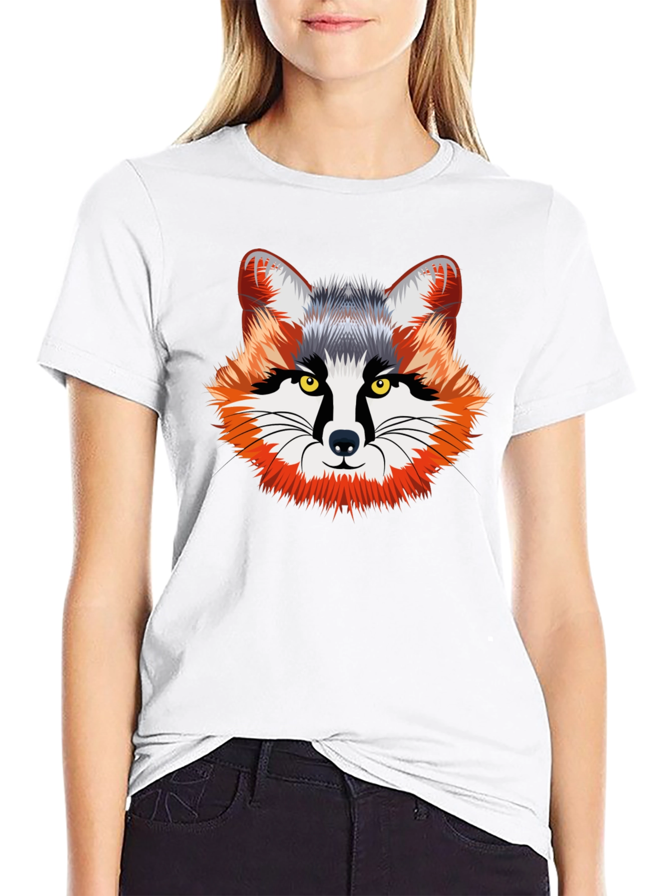 Cool Fox Graphic Tee - Black Unisex T-Shirt