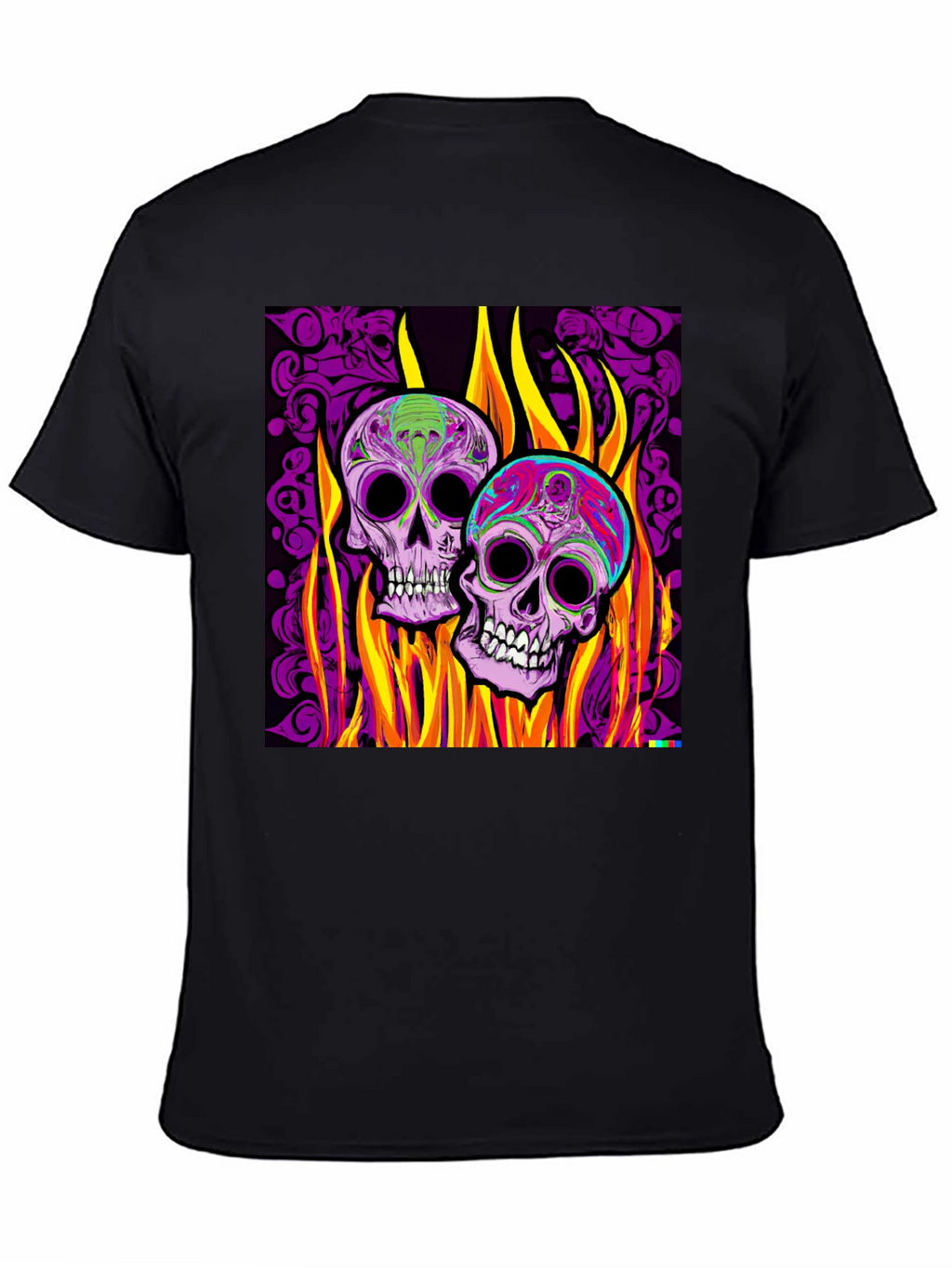 Flaming Skull Graphic Tee - Bold Style