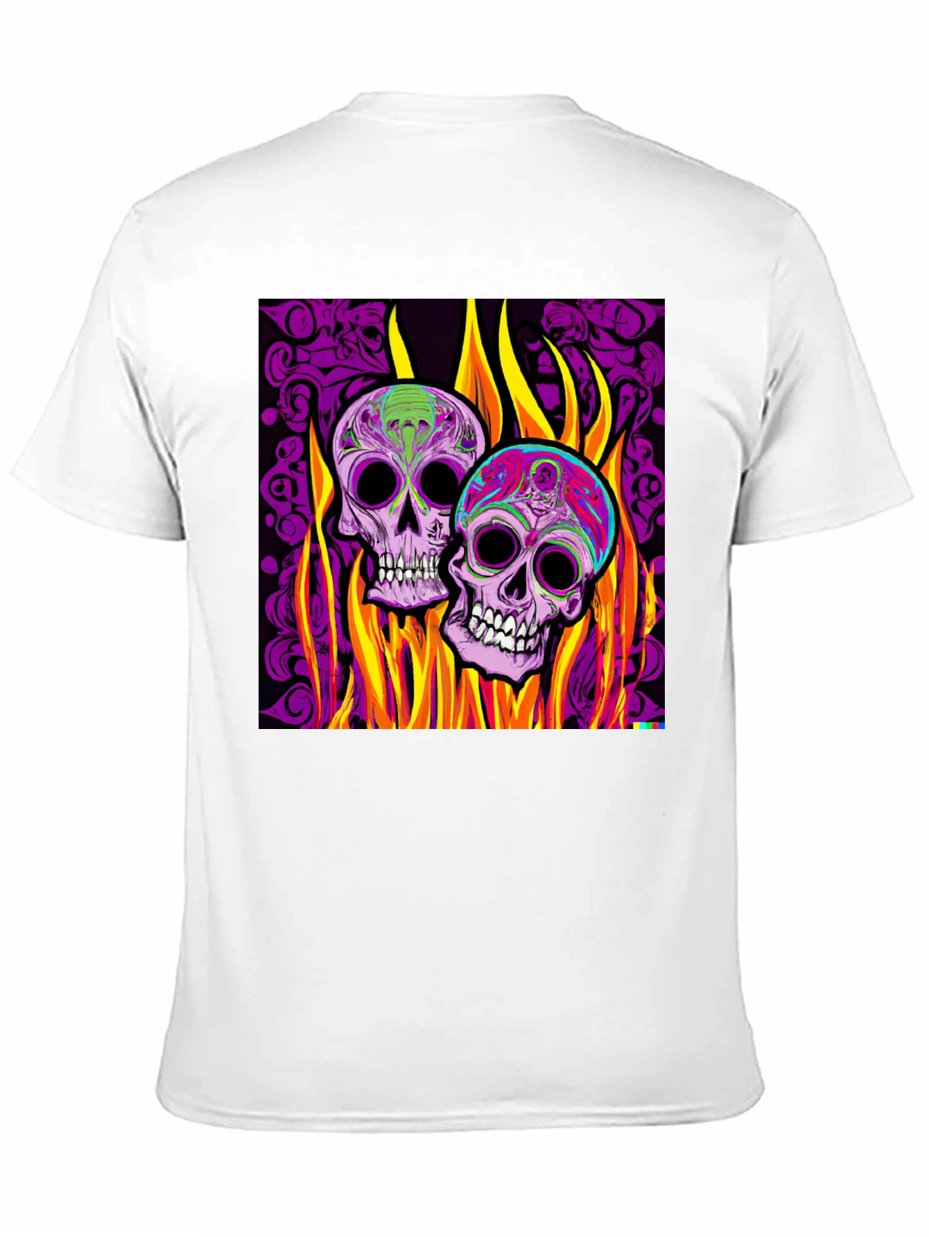 Flaming Skull Graphic Tee - Bold Style