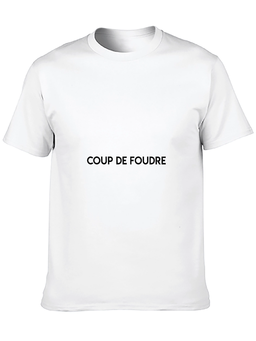 Coup de Foudre Black Crew Neck Tee