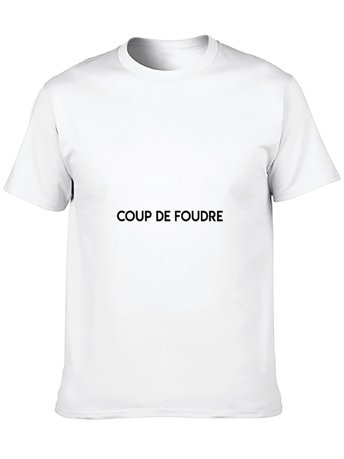 Coup de Foudre Black Crew Neck Tee