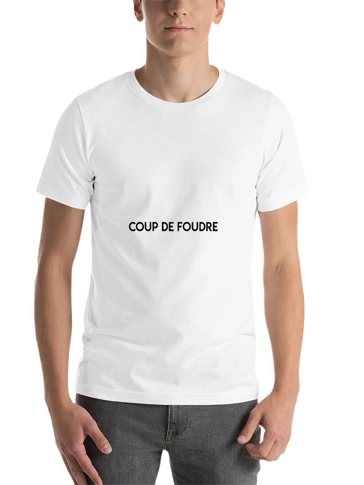 Coup de Foudre Black Crew Neck Tee