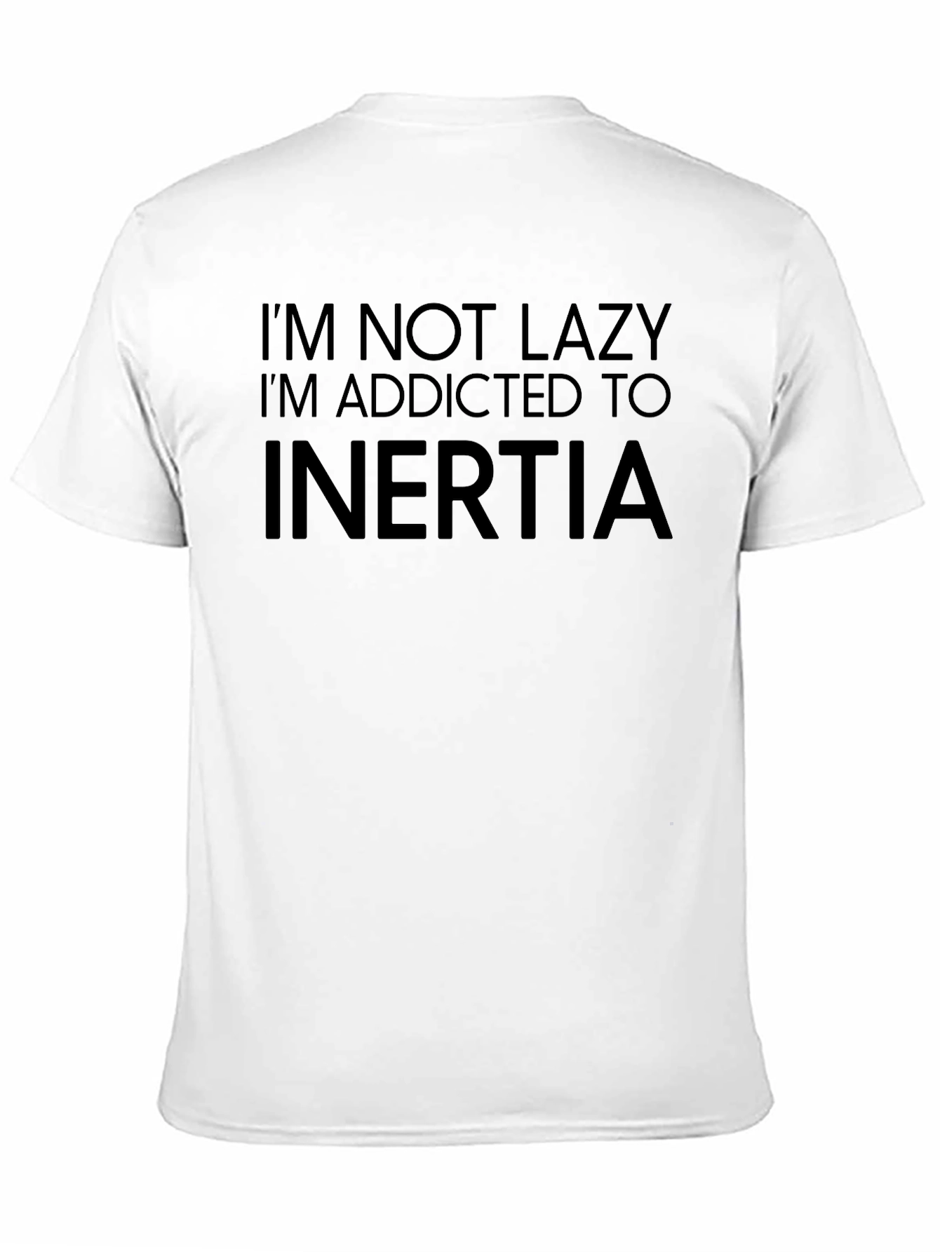 Funny Inertia Addict Black T-Shirt