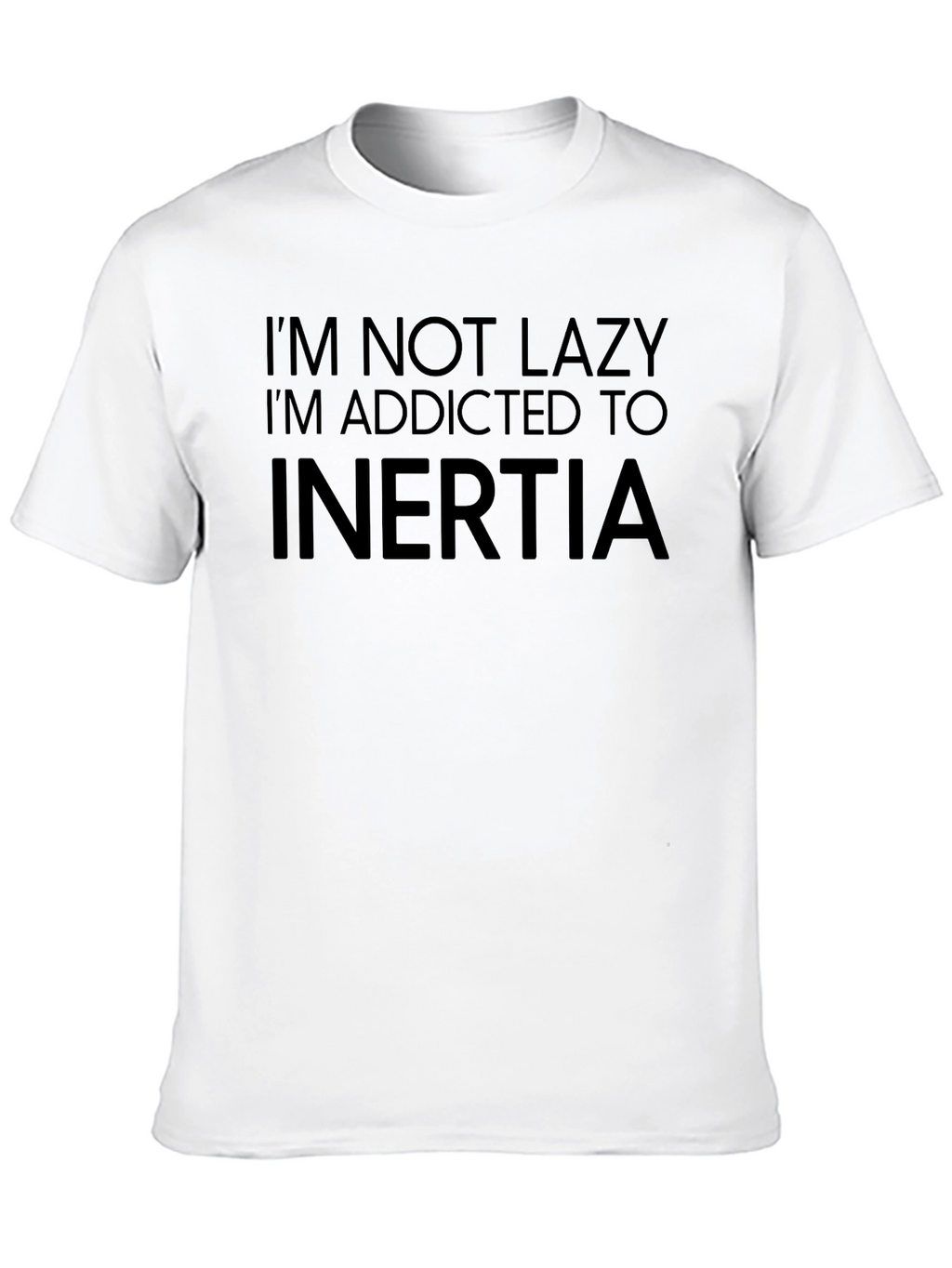 Funny Inertia Addict Black T-Shirt