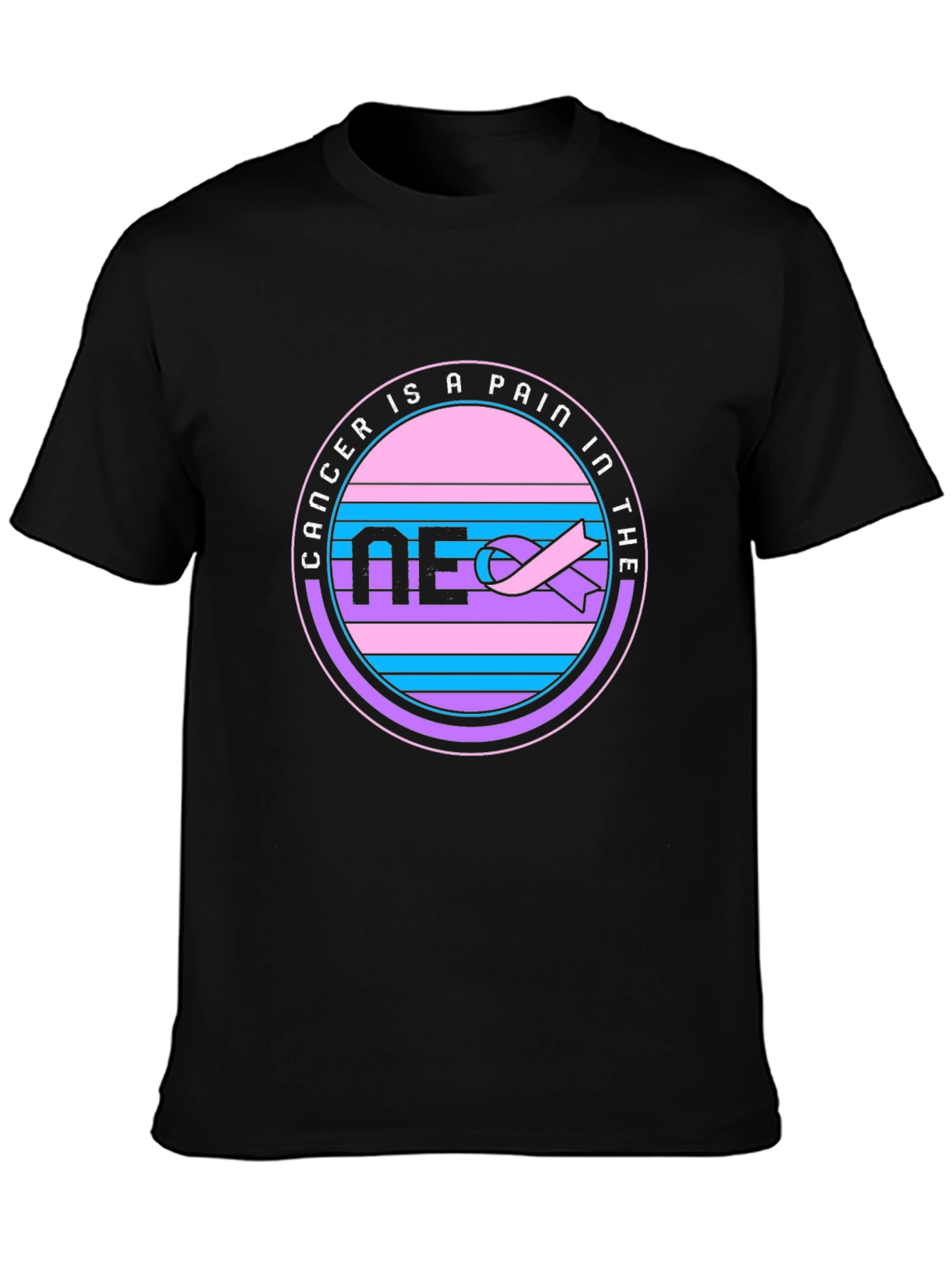 Cancer Pain Awareness Black T-Shirt