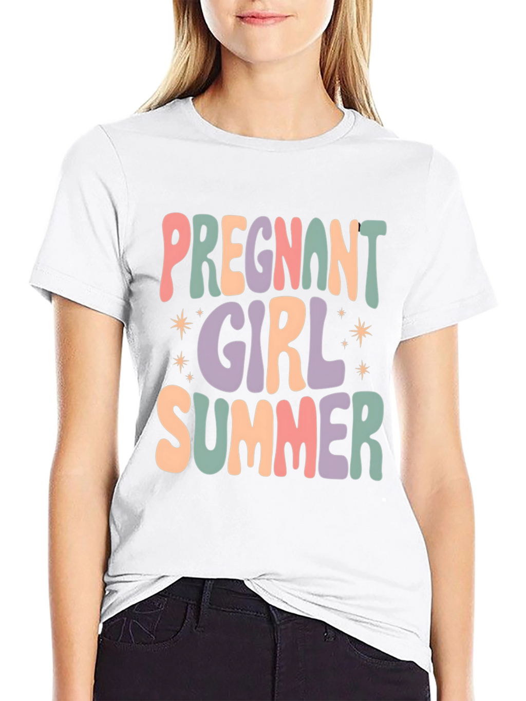 Pregnant Girl Summer T-Shirt