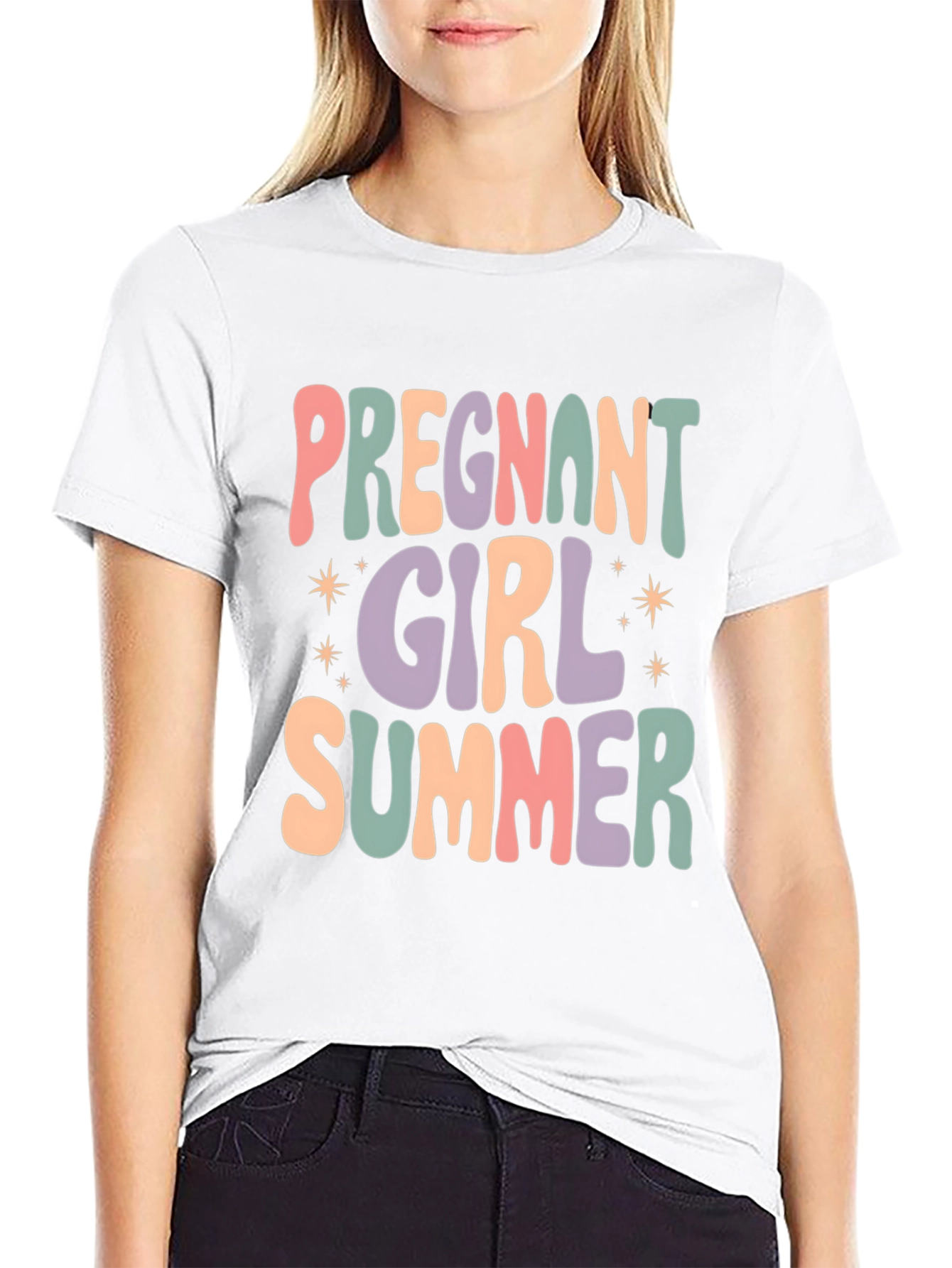 Pregnant Girl Summer T-Shirt
