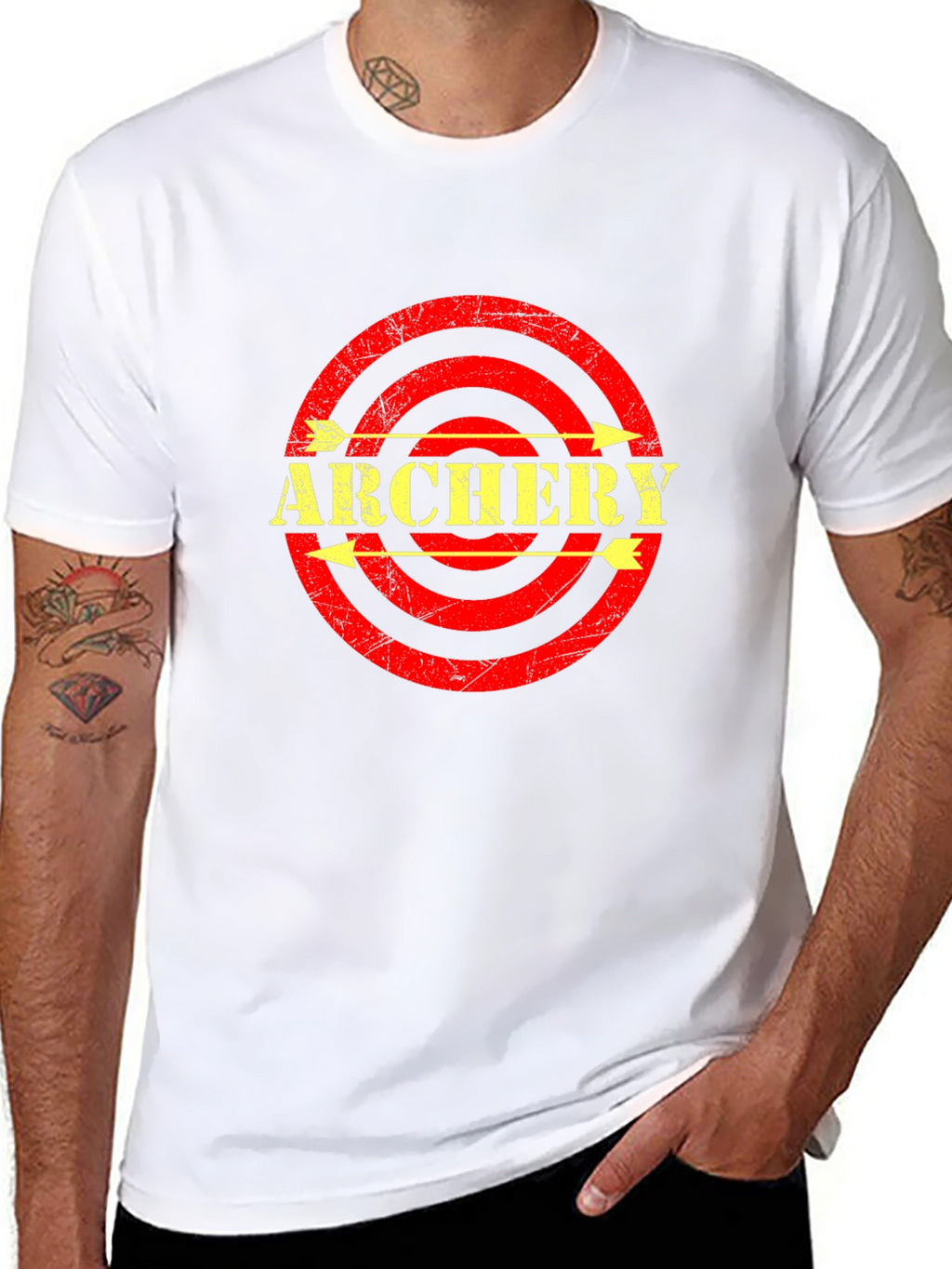 Archery Arrows Target T-Shirt - Black