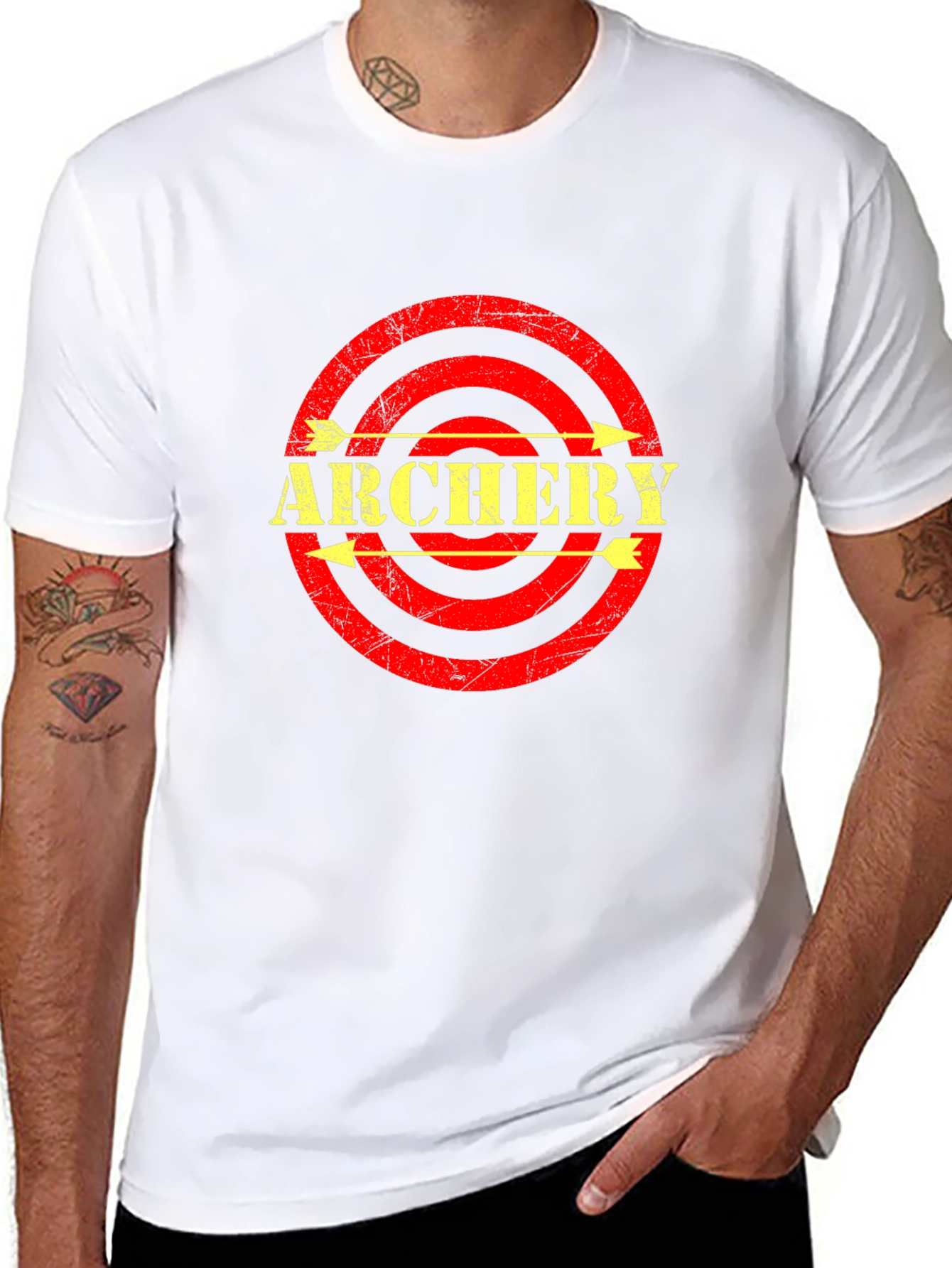 Archery Arrows Target T-Shirt - Black