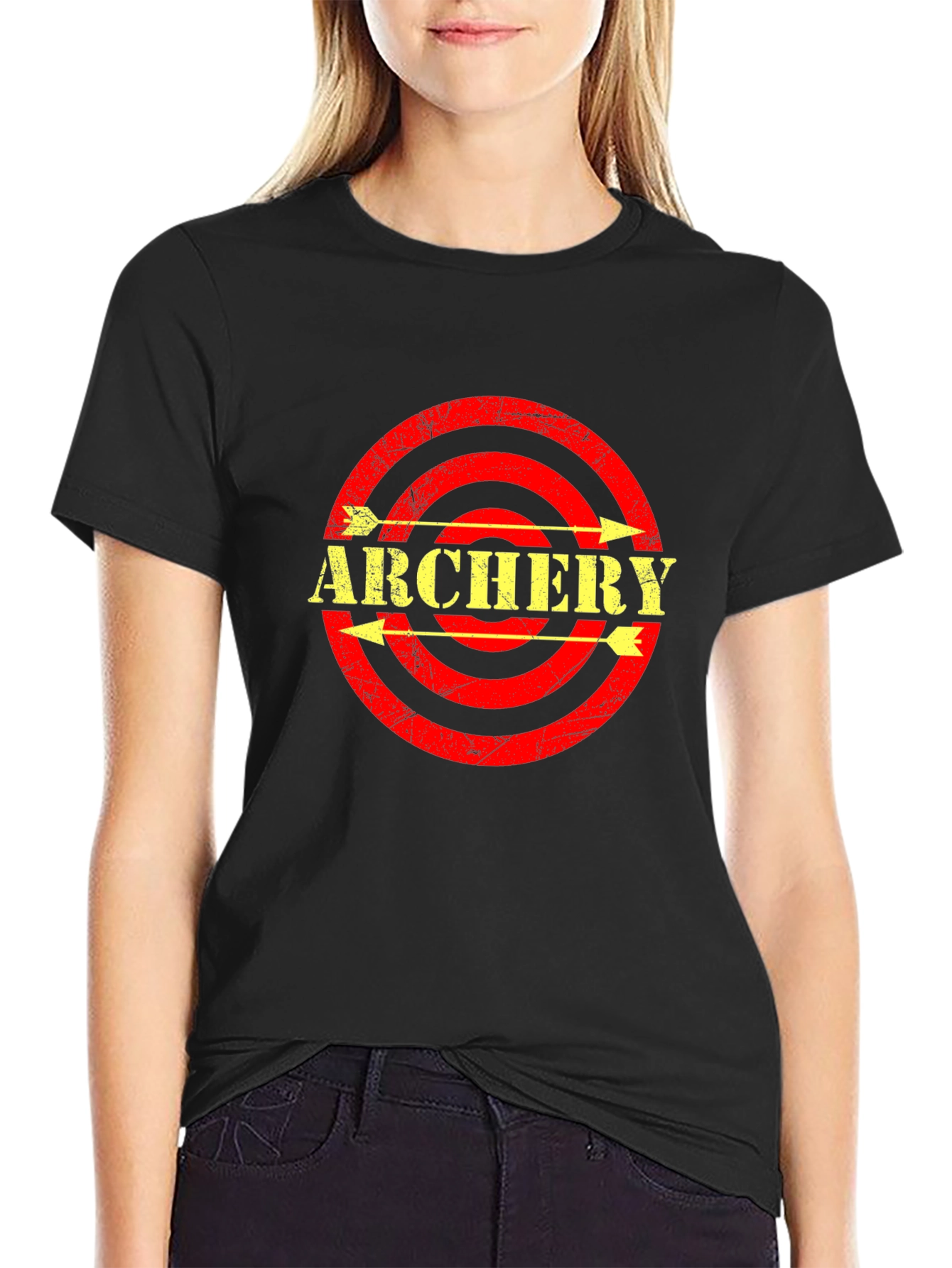 Archery Arrows Target T-Shirt - Black