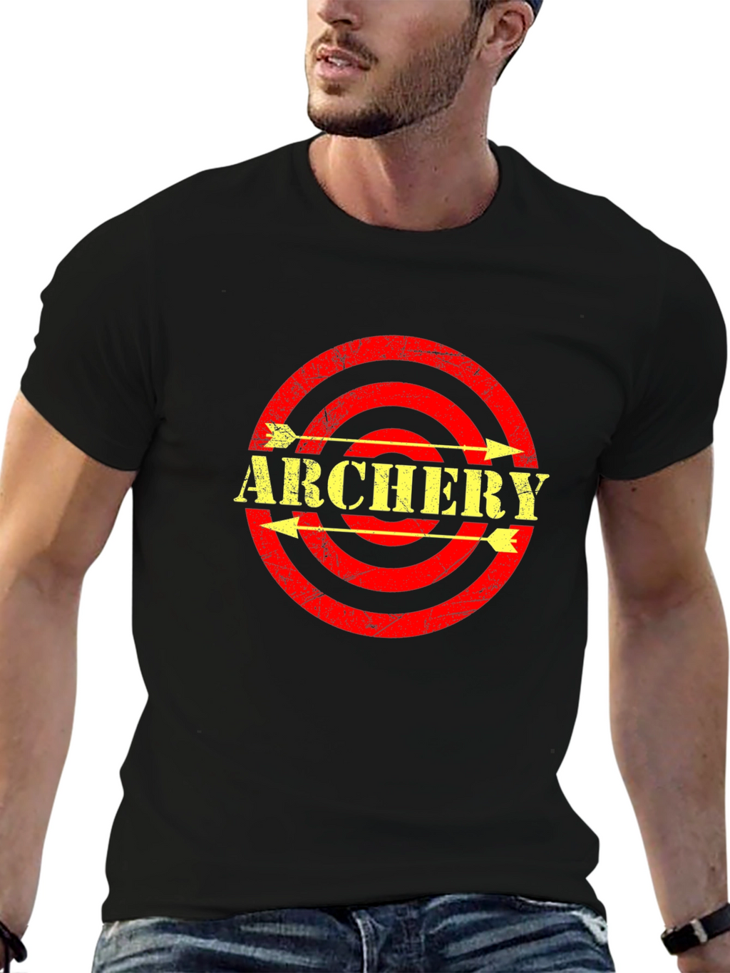 Archery Arrows Target T-Shirt - Black
