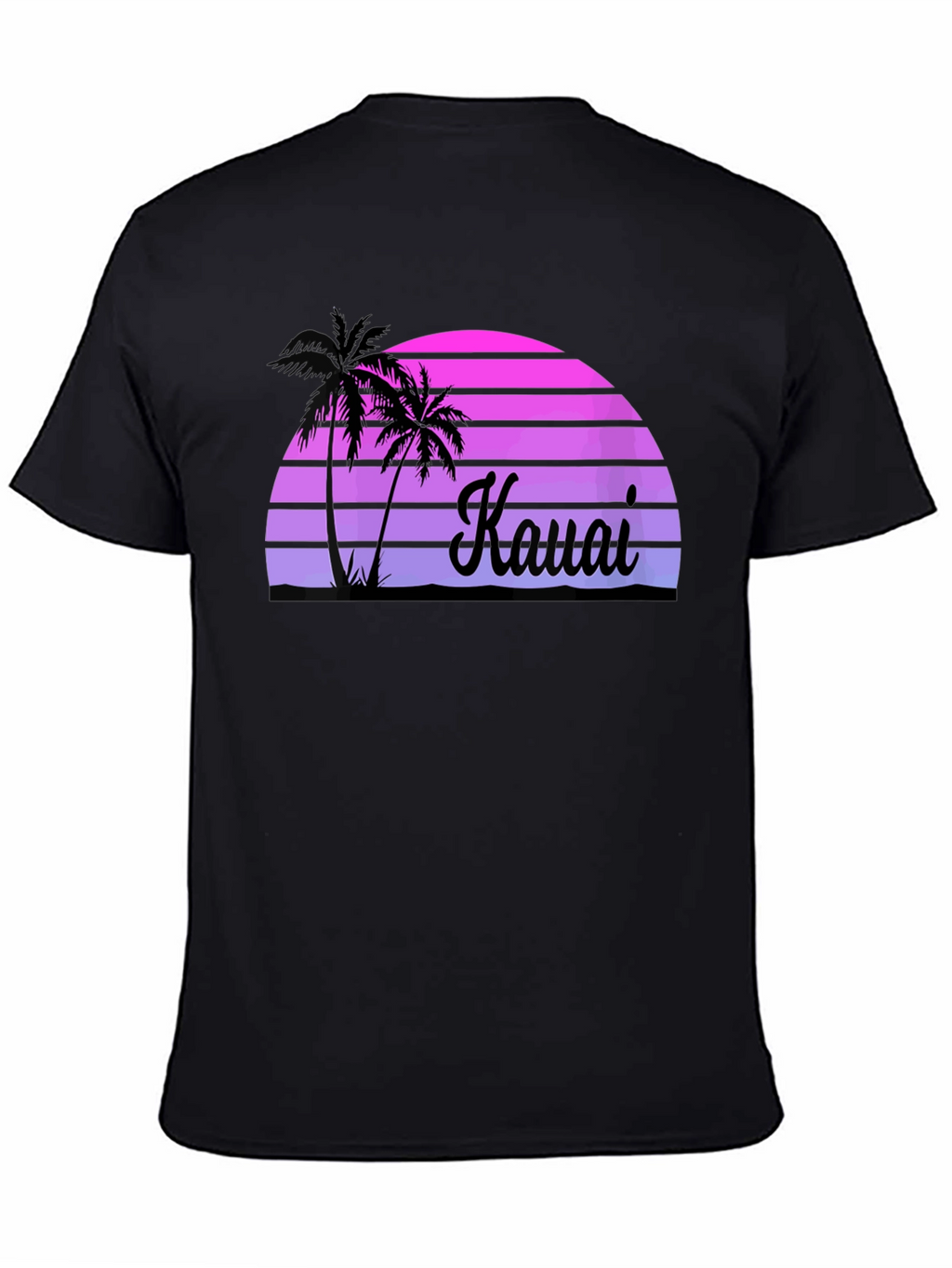 Kauai Sunset Palm Tree Graphic Tee