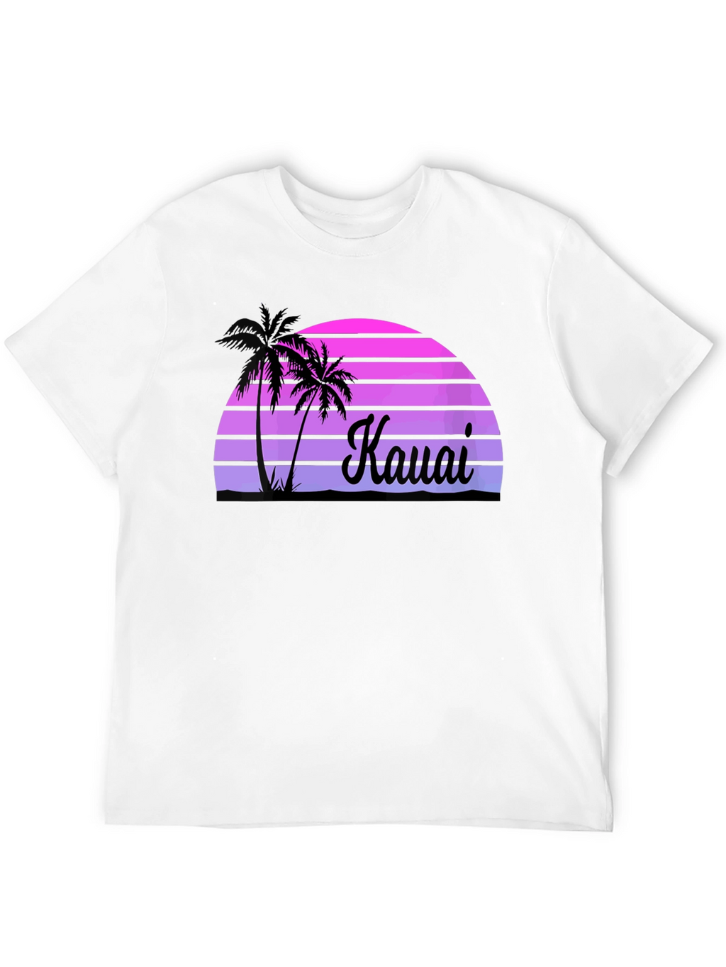 Kauai Sunset Palm Tree Graphic Tee