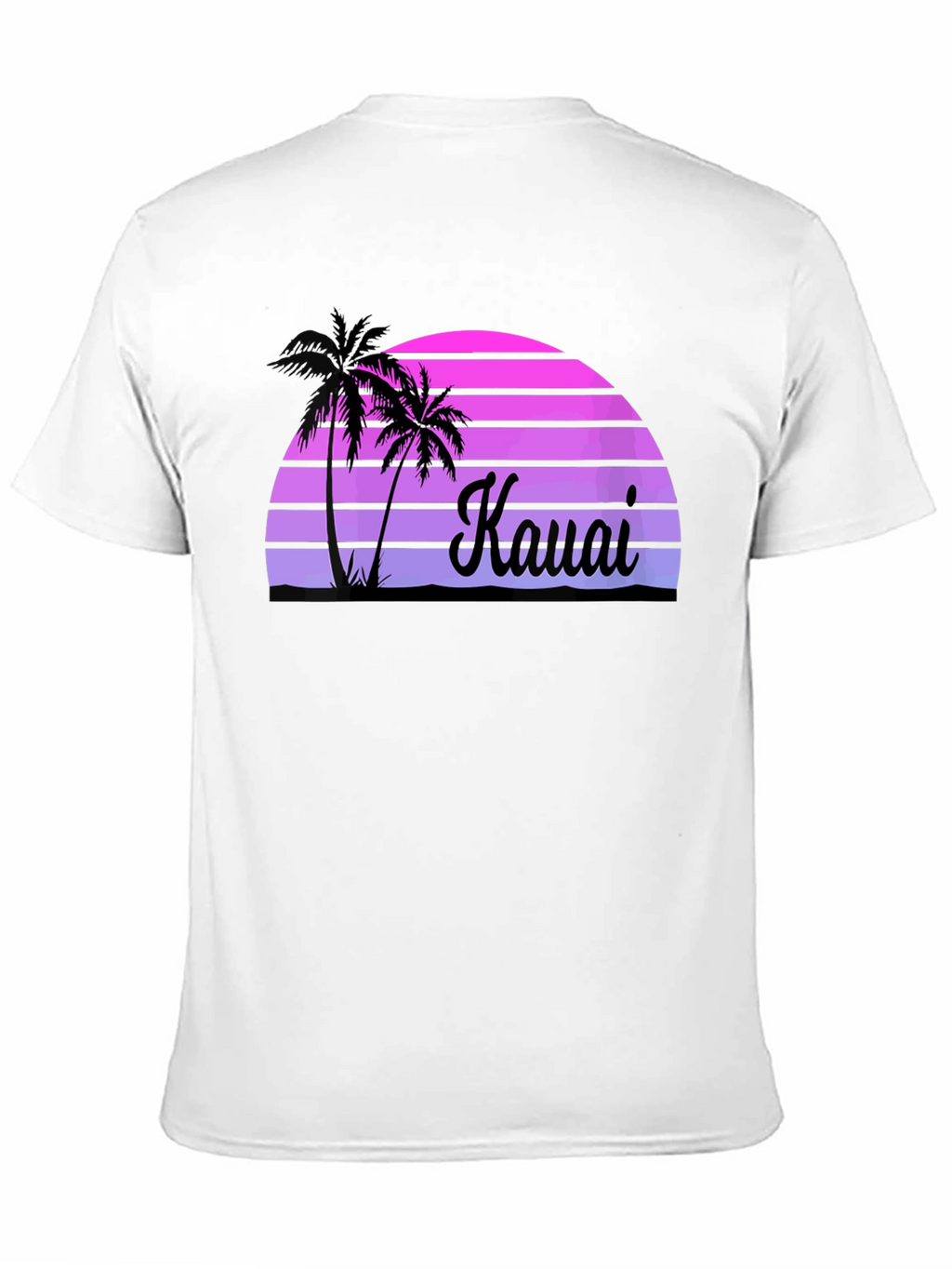 Kauai Sunset Palm Tree Graphic Tee