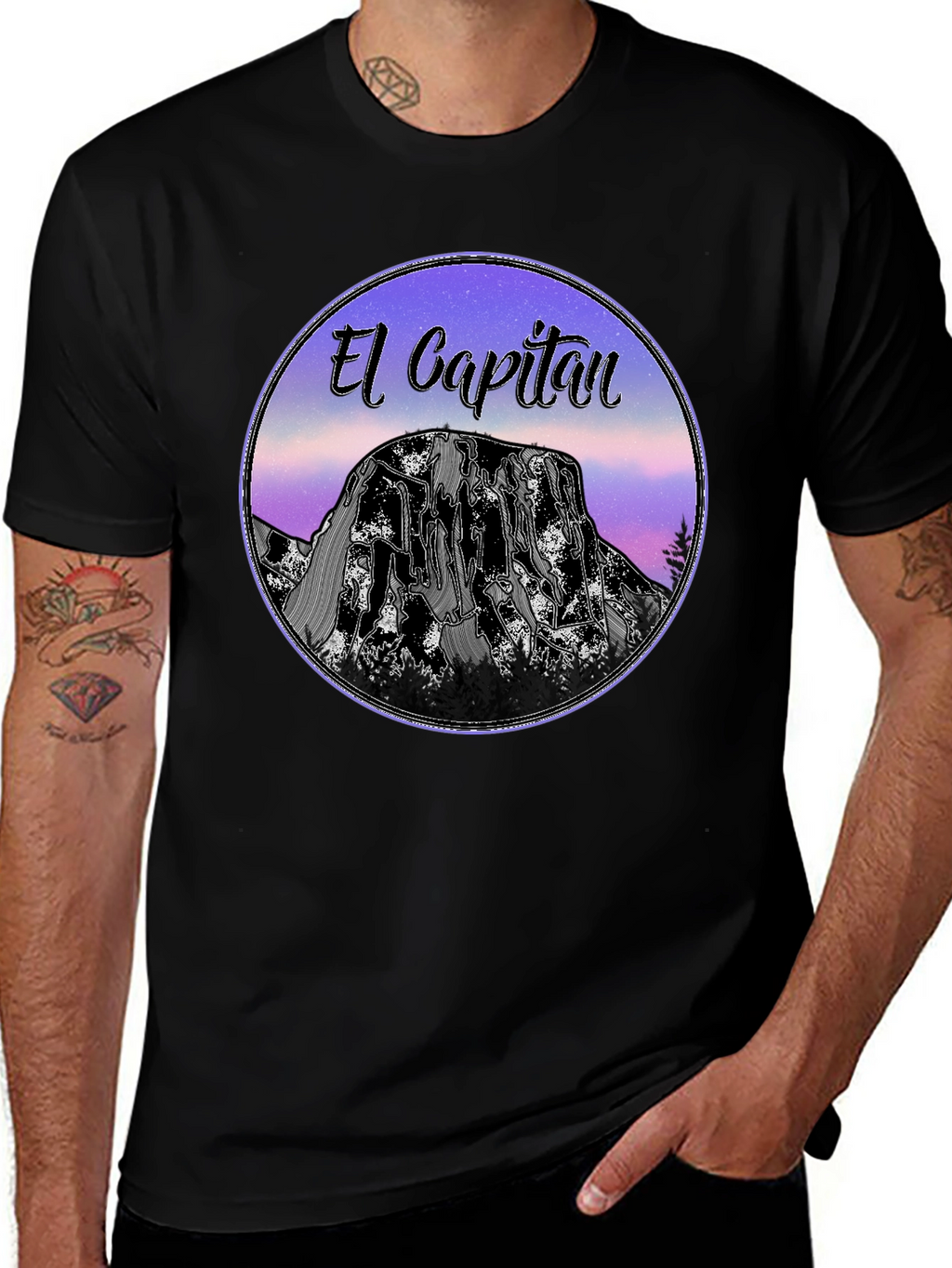 El Capitan Graphic T-Shirt - Black Cotton Tee