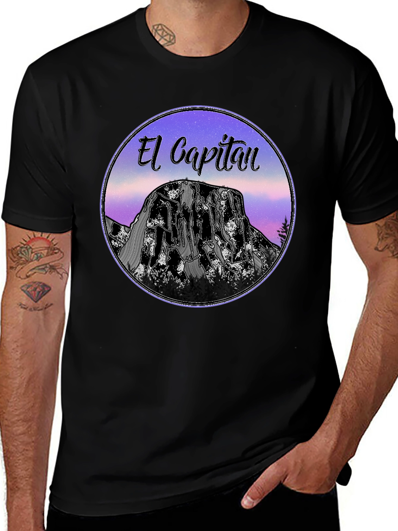El Capitan Graphic T-Shirt - Black Cotton Tee