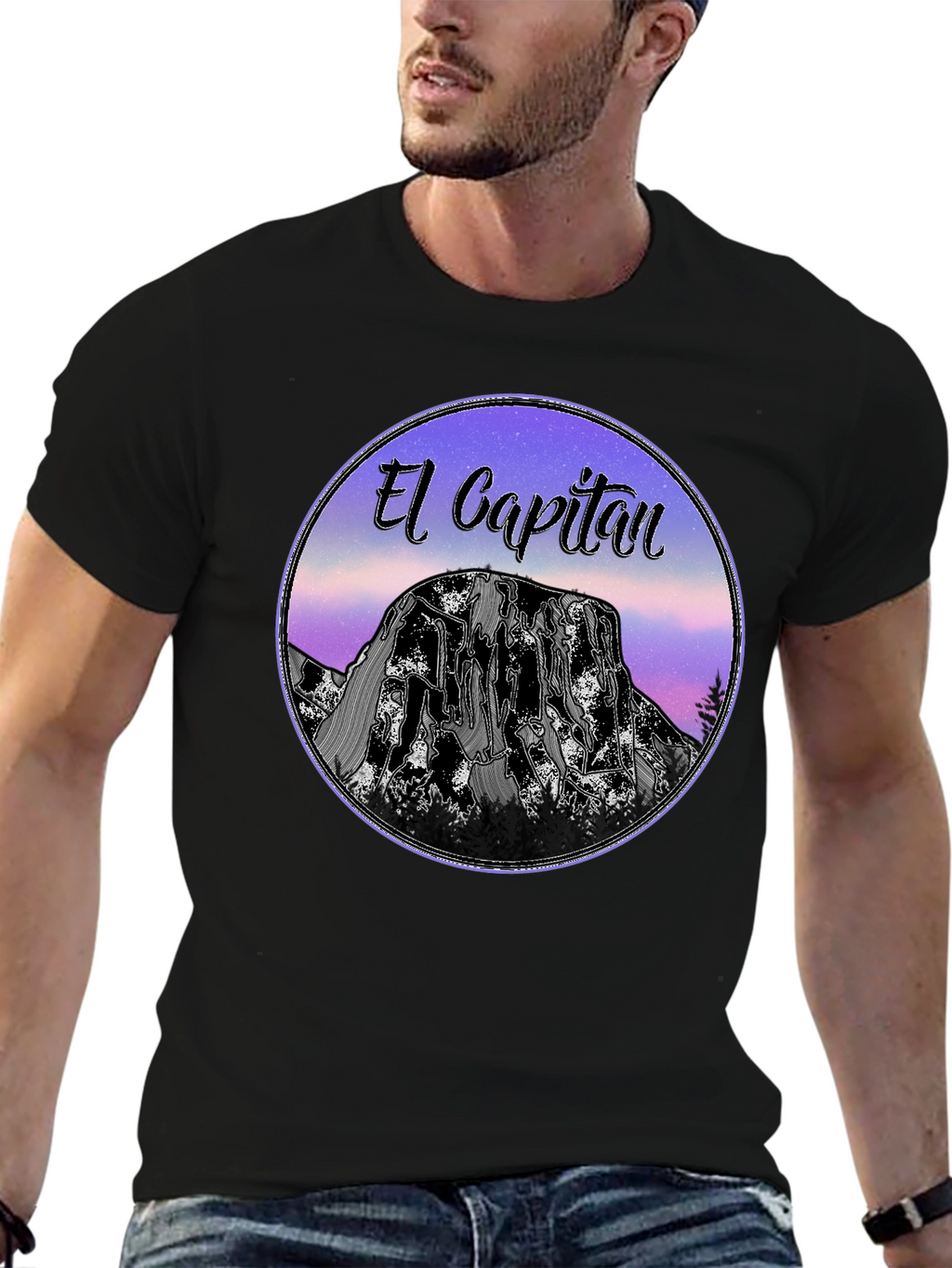 El Capitan Graphic T-Shirt - Black Cotton Tee