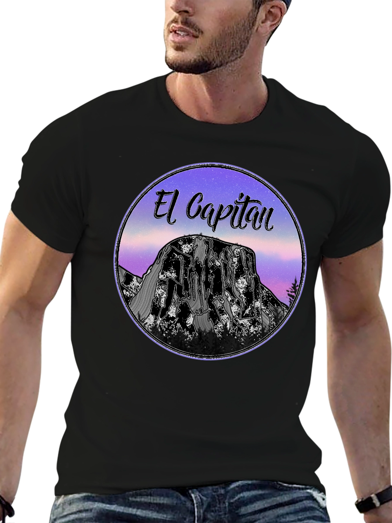 El Capitan Graphic T-Shirt - Black Cotton Tee