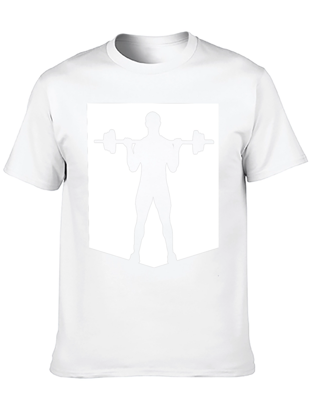 Weightlifting Silhouette Tee - Black Gym Shirt