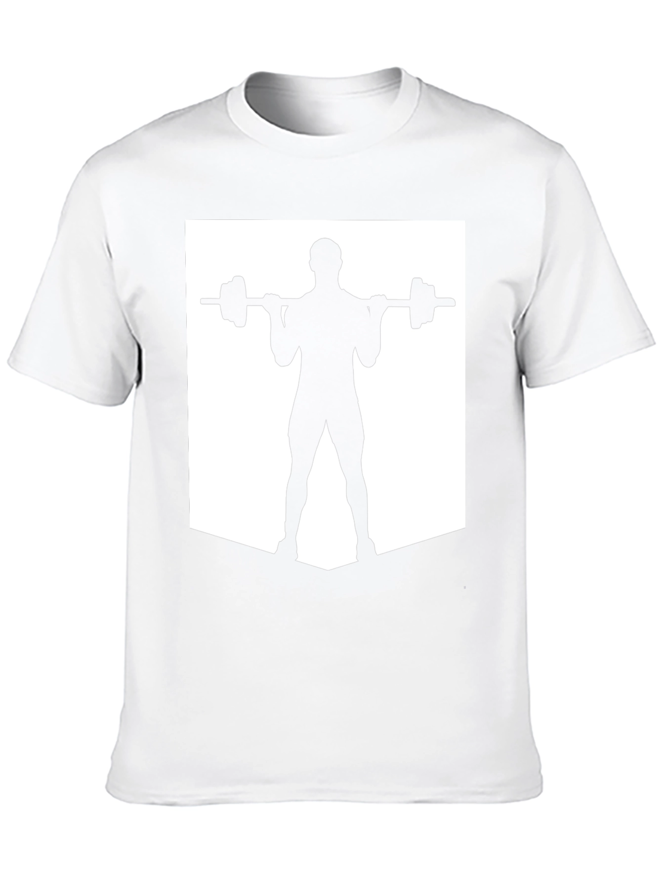 Weightlifting Silhouette Tee - Black Gym Shirt