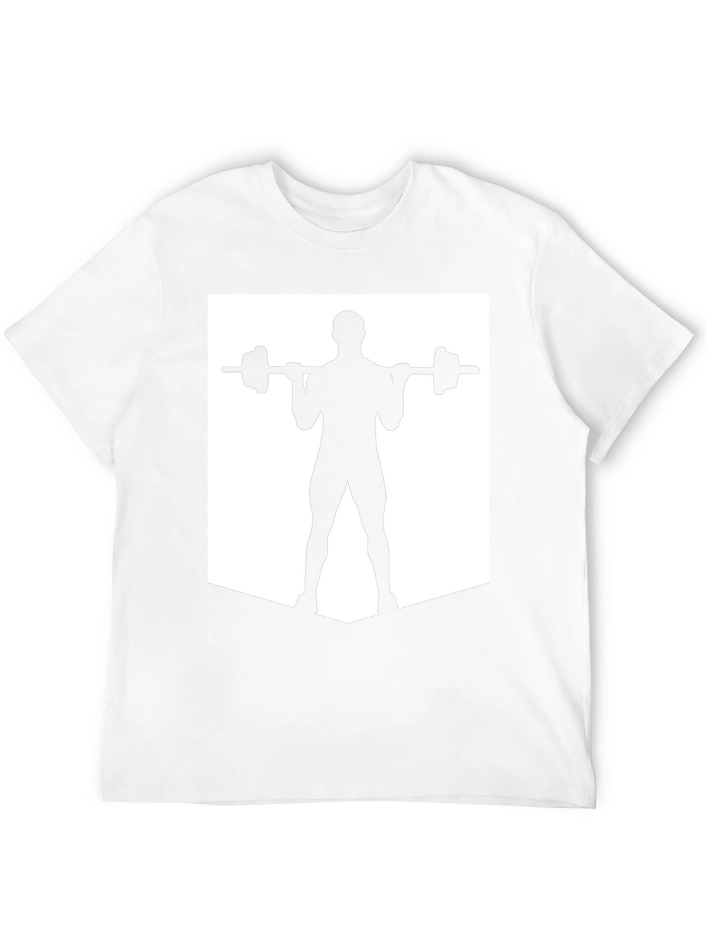 Weightlifting Silhouette Tee - Black Gym Shirt