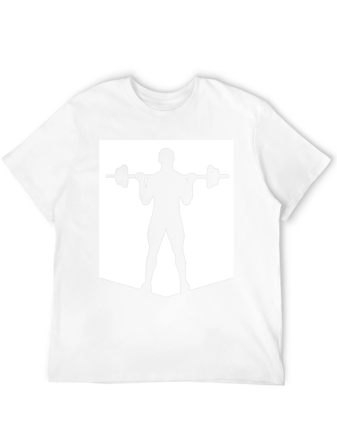Weightlifting Silhouette Tee - Black Gym Shirt