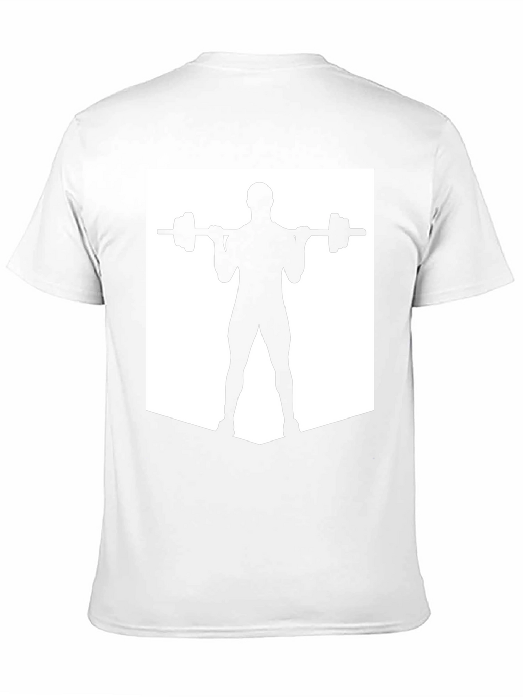 Weightlifting Silhouette Tee - Black Gym Shirt