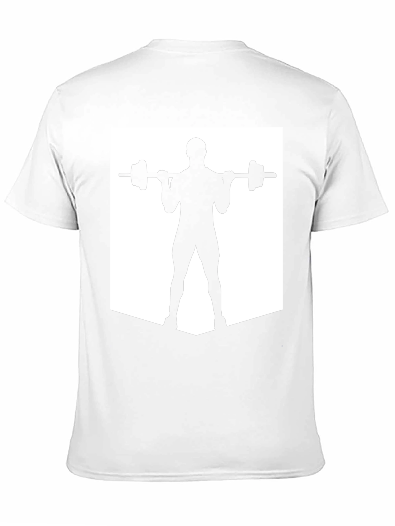 Weightlifting Silhouette Tee - Black Gym Shirt