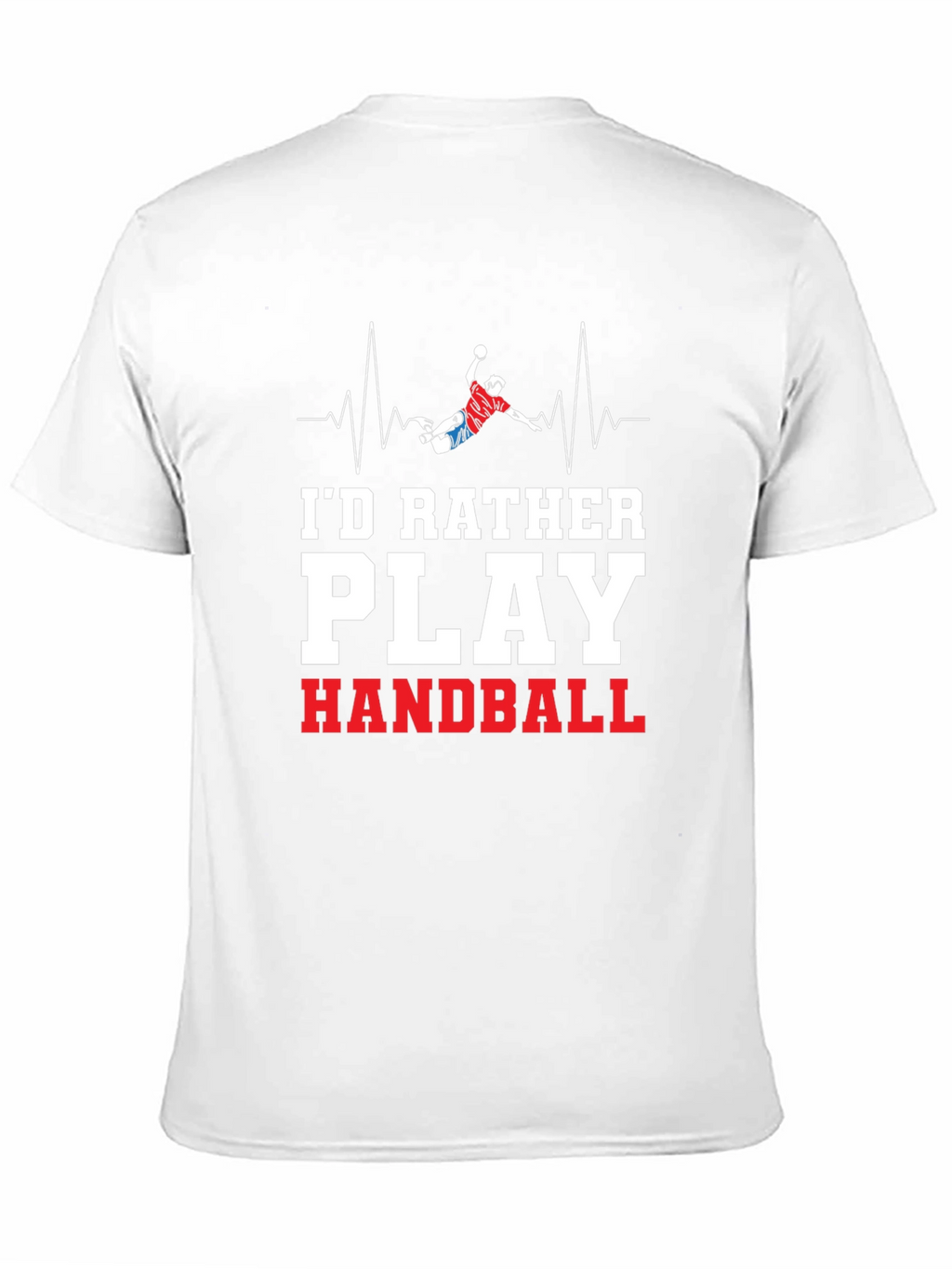 Handball Player Heartbeat Graphic Tee