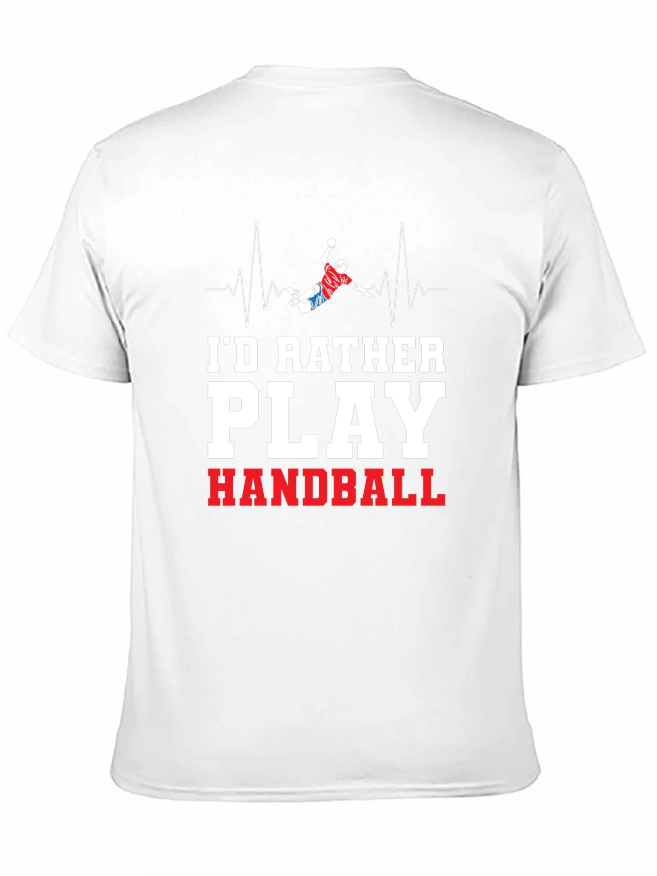 Handball Player Heartbeat Graphic Tee