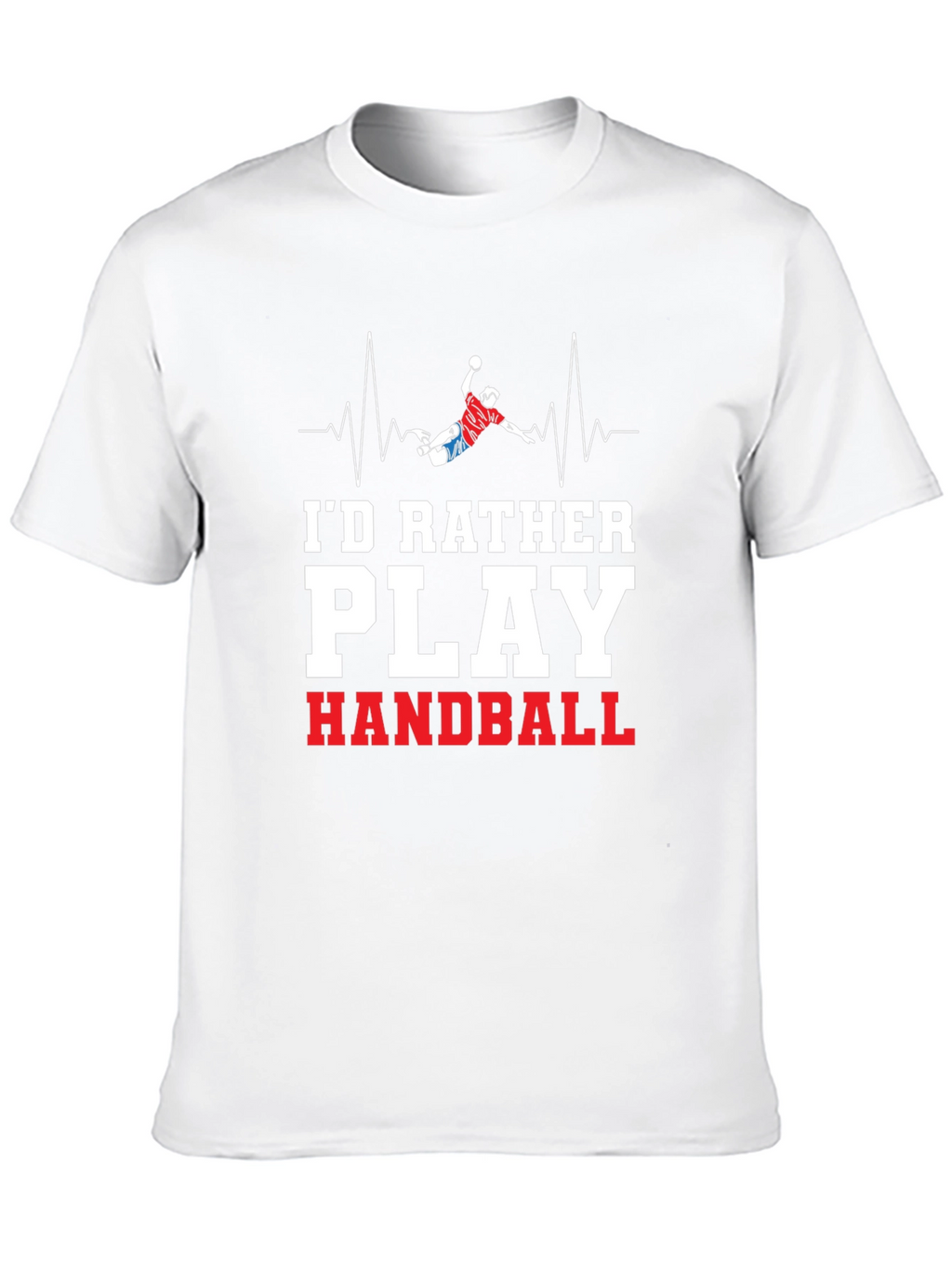 Handball Player Heartbeat Graphic Tee