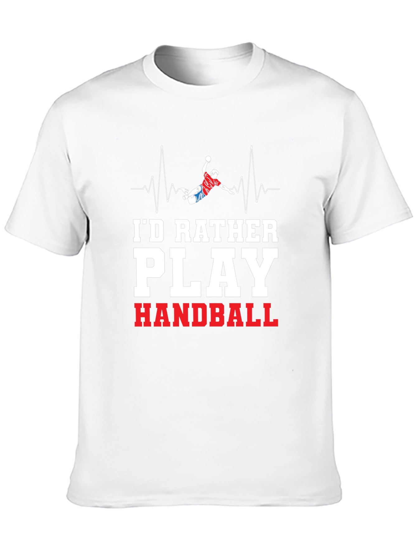 Handball Player Heartbeat Graphic Tee