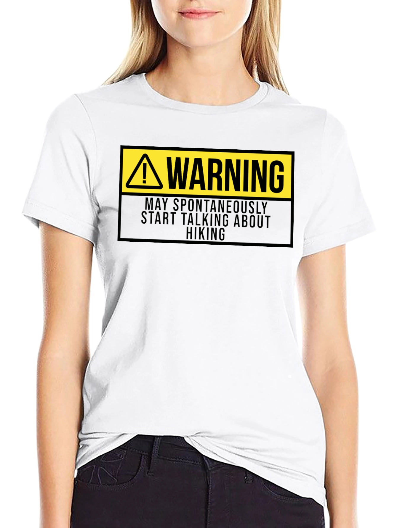 Warning May Spontaneously Talk About Hiking T-Shirt