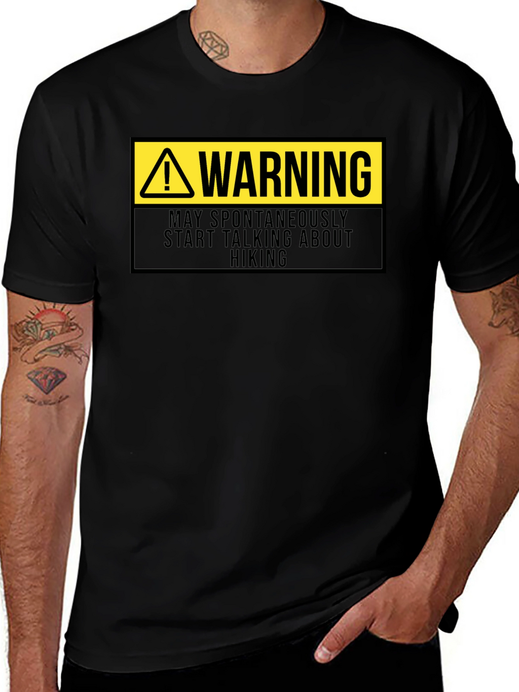 Warning May Spontaneously Talk About Hiking T-Shirt