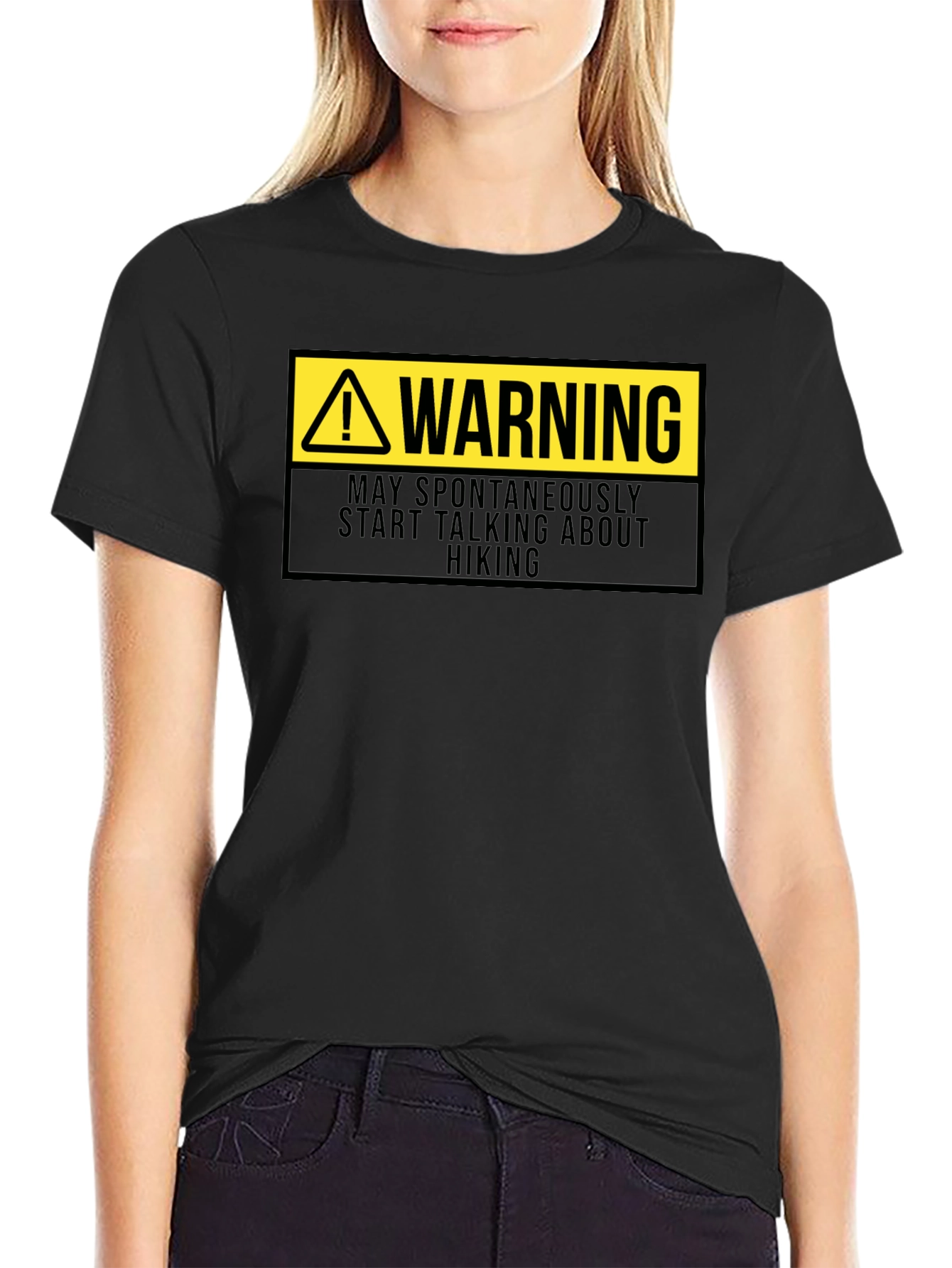 Warning May Spontaneously Talk About Hiking T-Shirt
