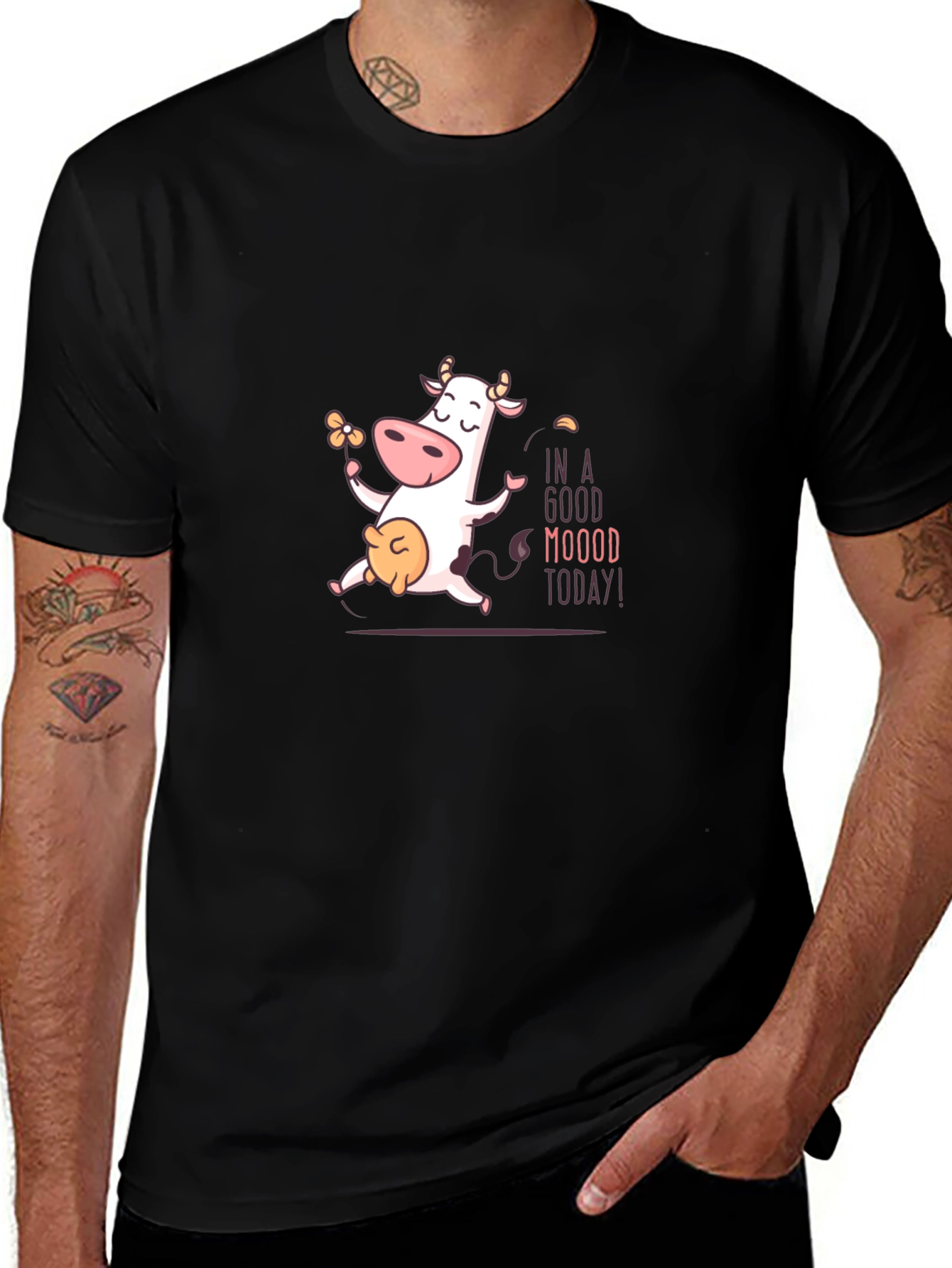 Funny Cow T-Shirt - In A Good Moood Today!