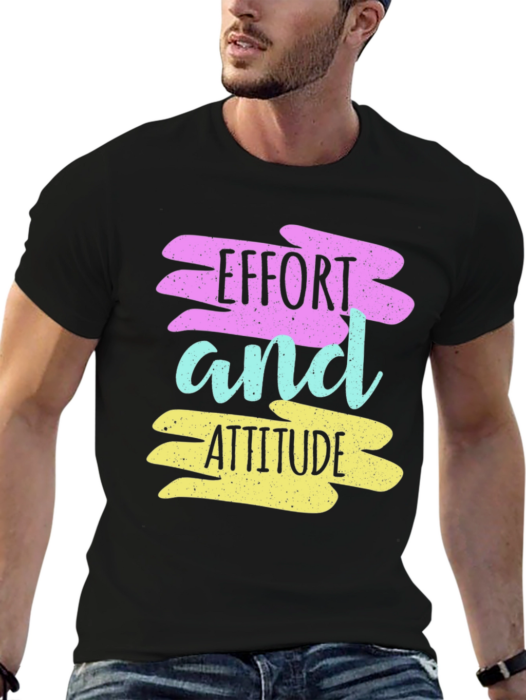 Effort and Attitude T-Shirt - Motivational Graphic Tee