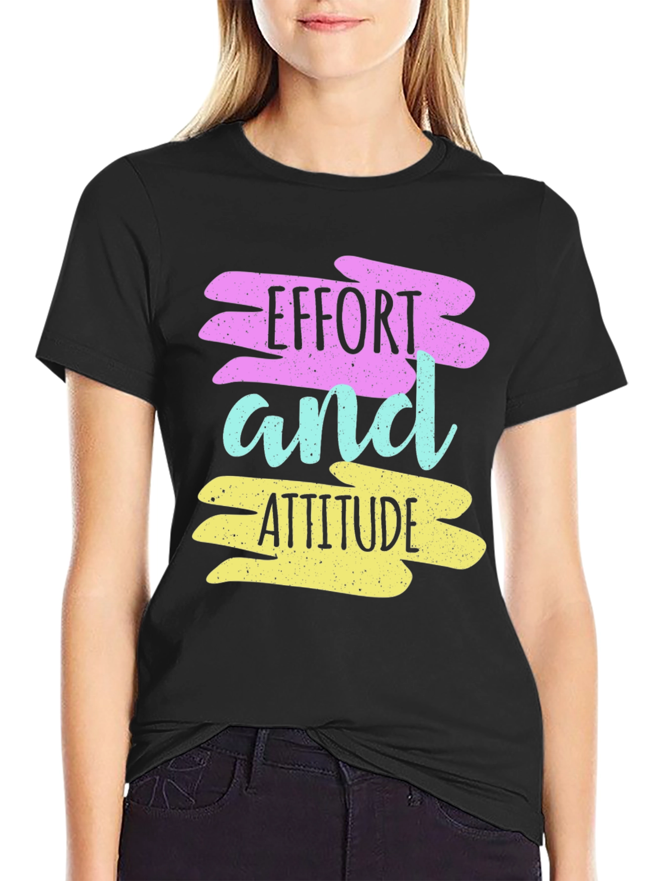 Effort and Attitude T-Shirt - Motivational Graphic Tee