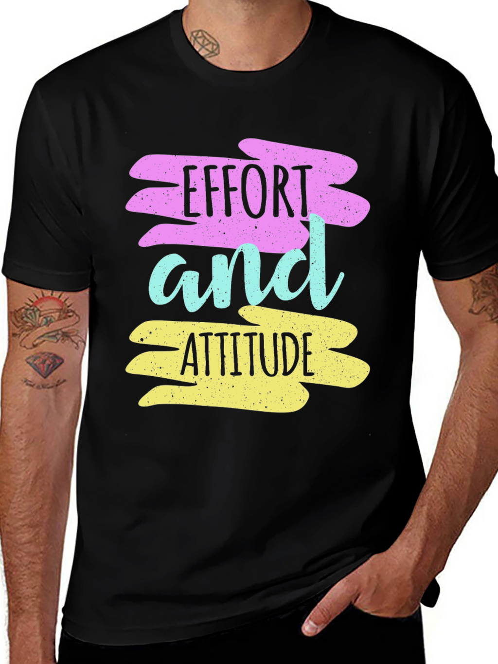 Effort and Attitude T-Shirt - Motivational Graphic Tee