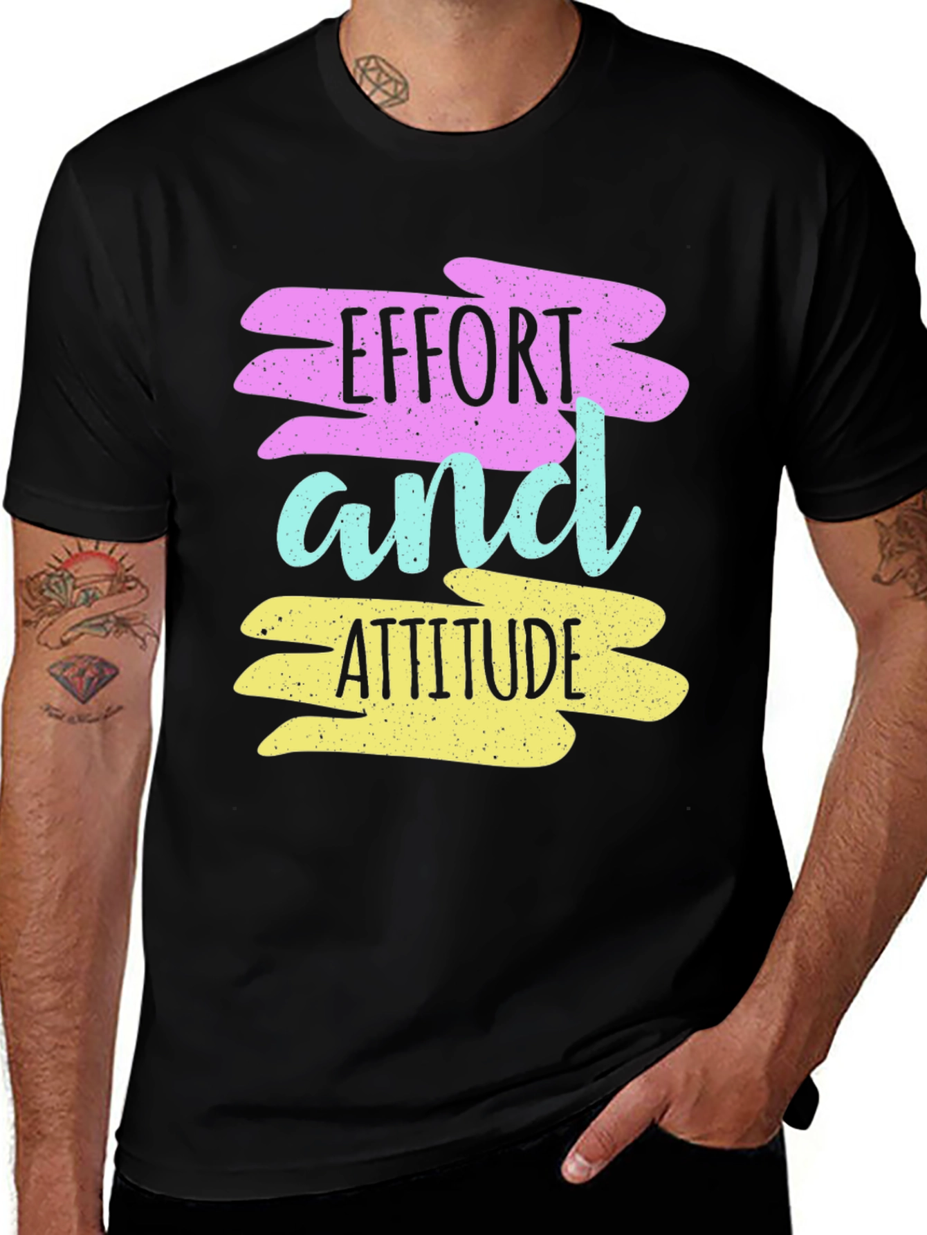 Effort and Attitude T-Shirt - Motivational Graphic Tee