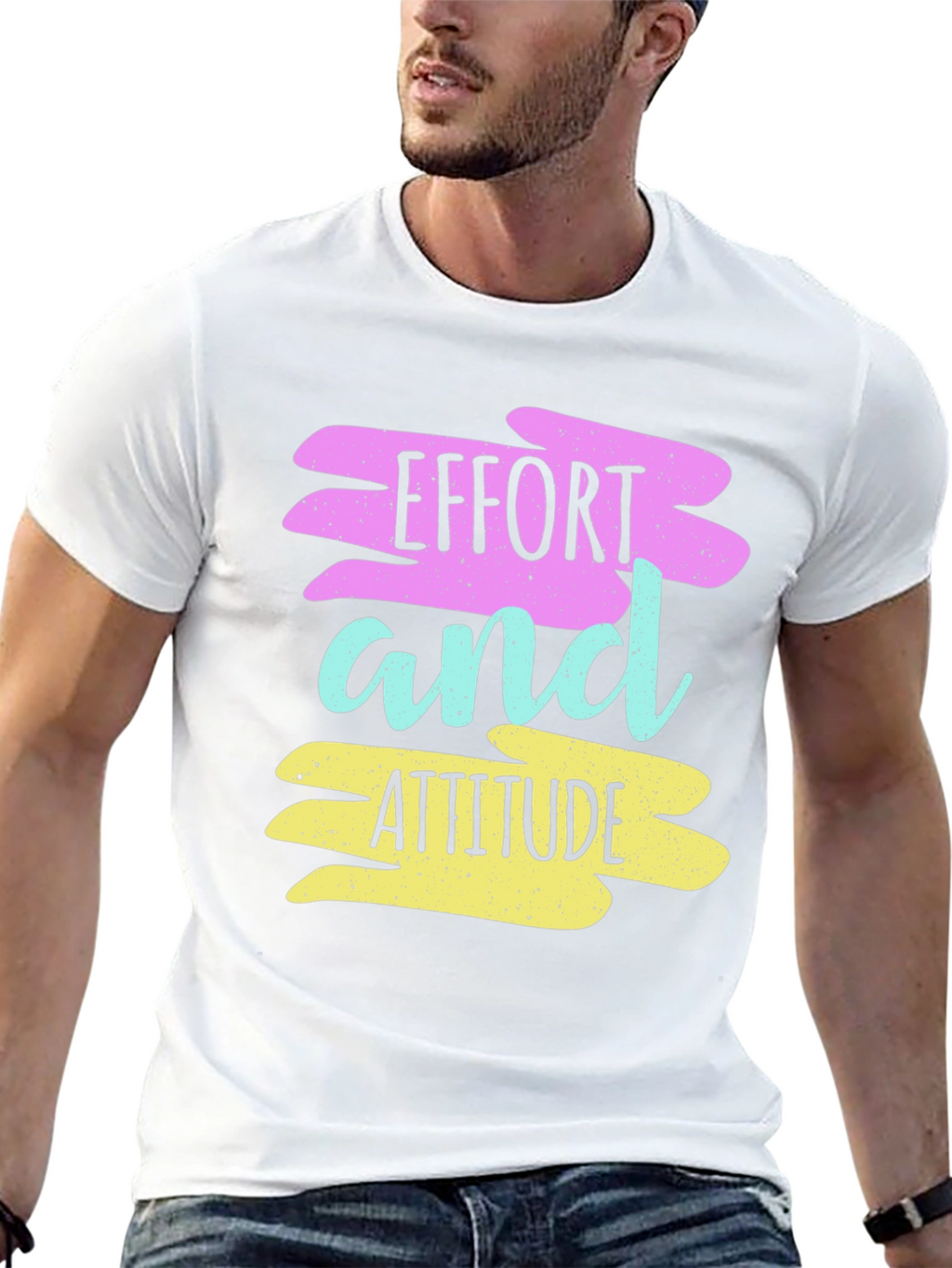 Effort and Attitude T-Shirt - Motivational Graphic Tee