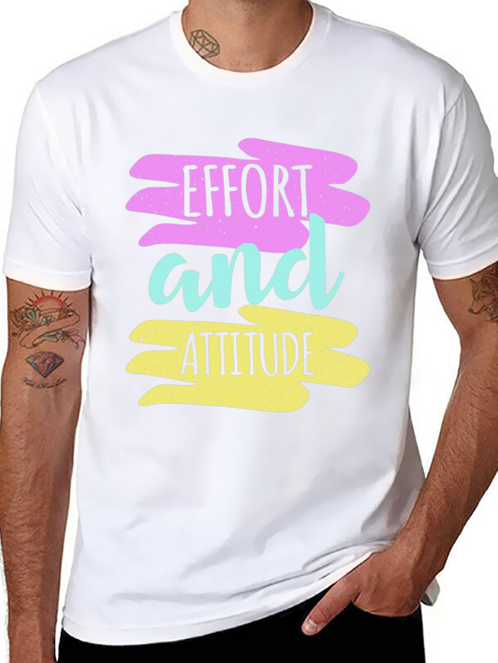 Effort and Attitude T-Shirt - Motivational Graphic Tee