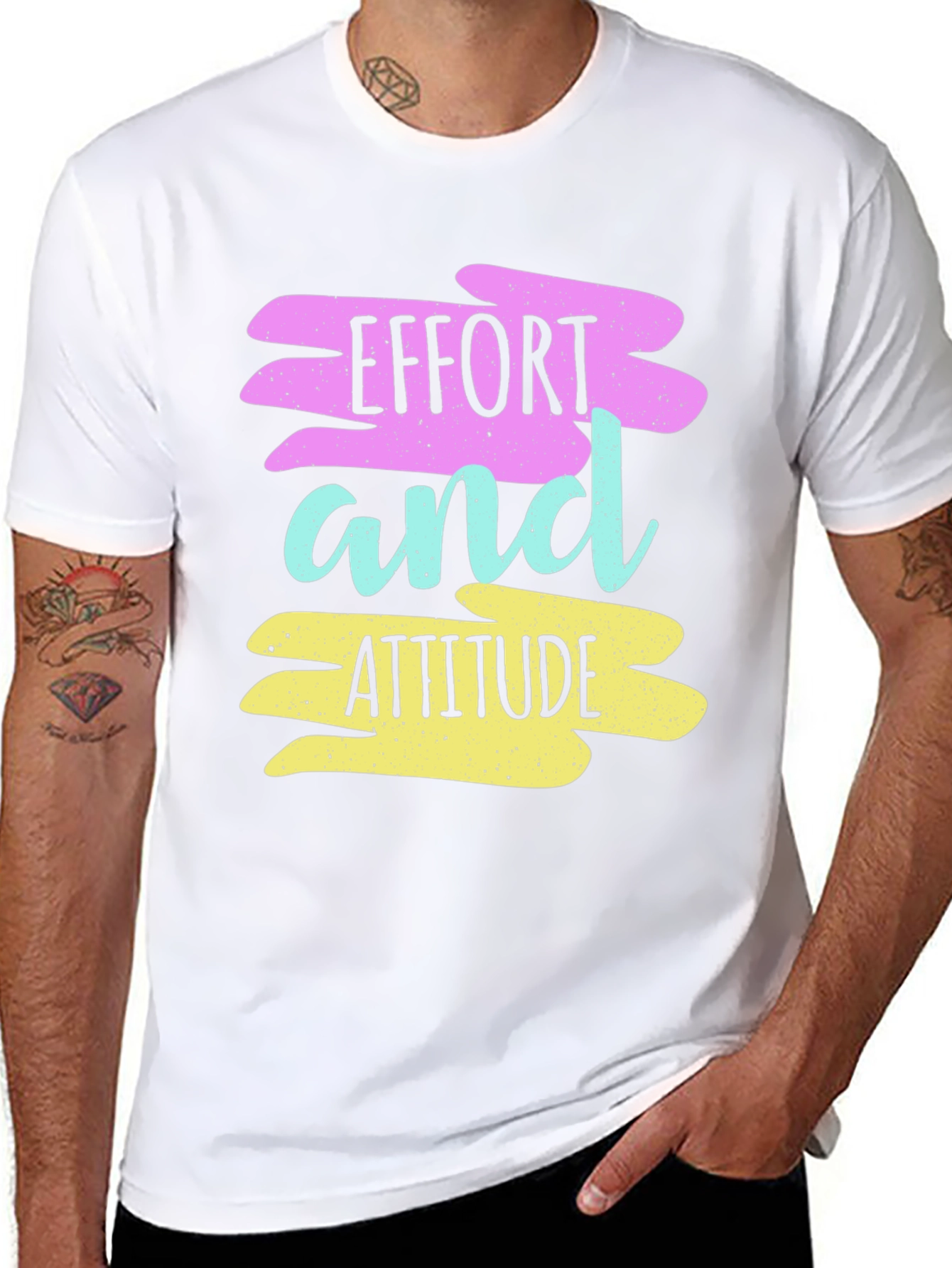 Effort and Attitude T-Shirt - Motivational Graphic Tee