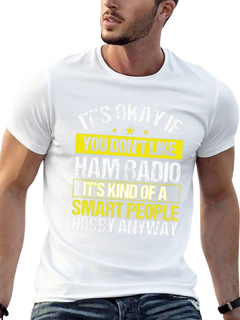 Ham Radio Smart People Hobby Graphic T-Shirt