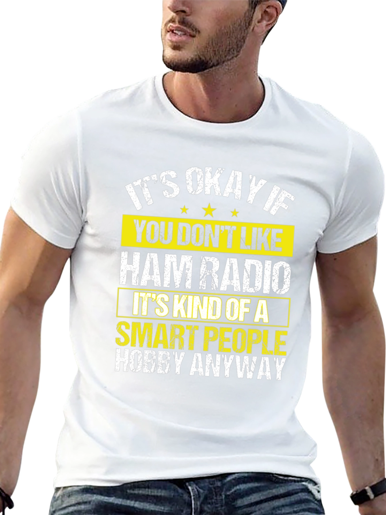 Ham Radio Smart People Hobby Graphic T-Shirt