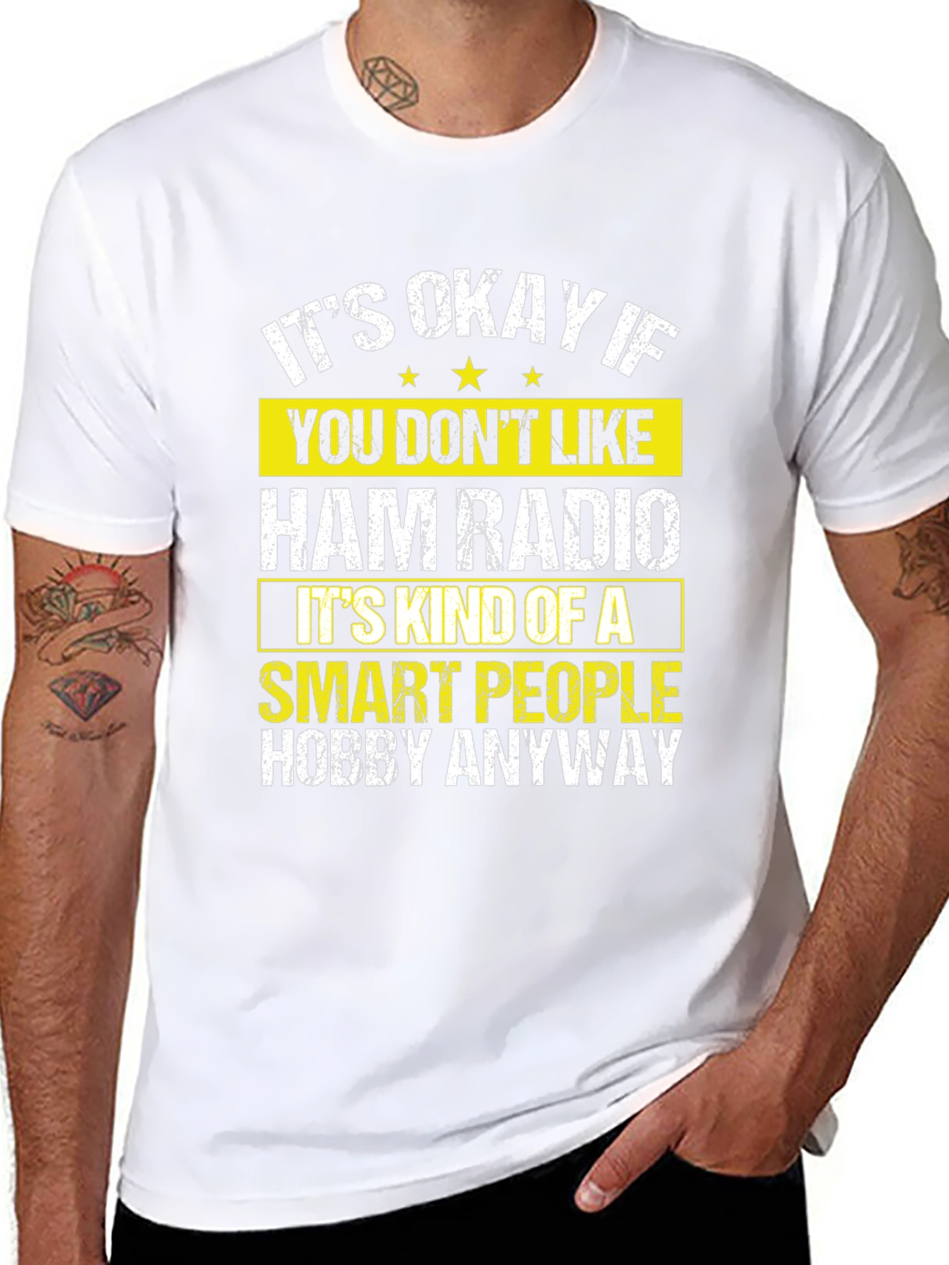 Ham Radio Smart People Hobby Graphic T-Shirt